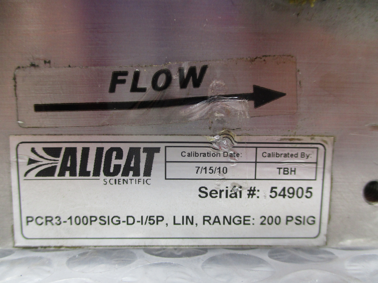 ALICAT PCR3-100PSIG-D-I/5DP PRESSURE CONTROLLER UNMP