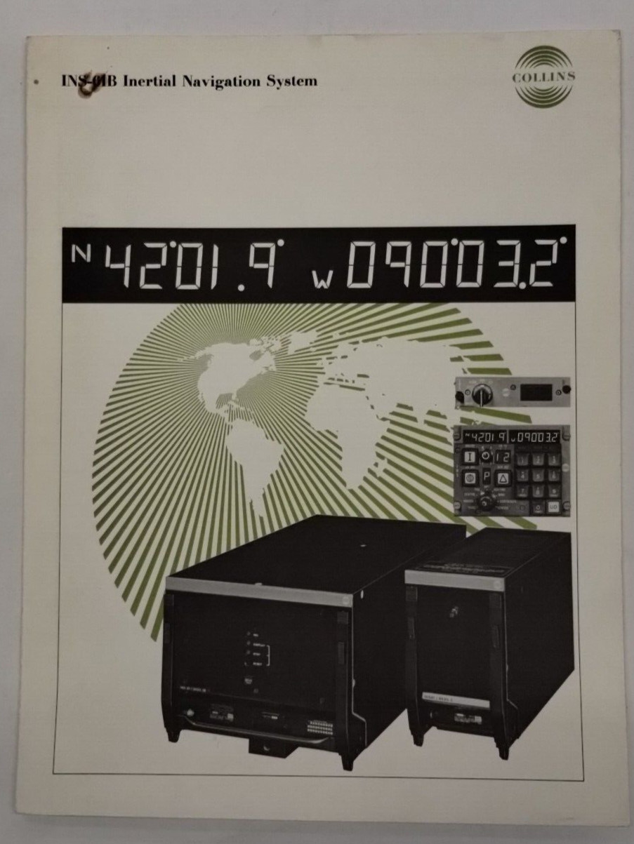 Collins INS-61B Inertial Navigation System Brochure- Original