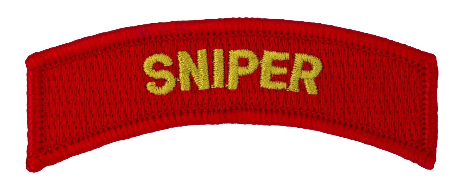 Sniper Tab Red/Gold (378) 3" x 1 1/4" Embroidered Patch 65287