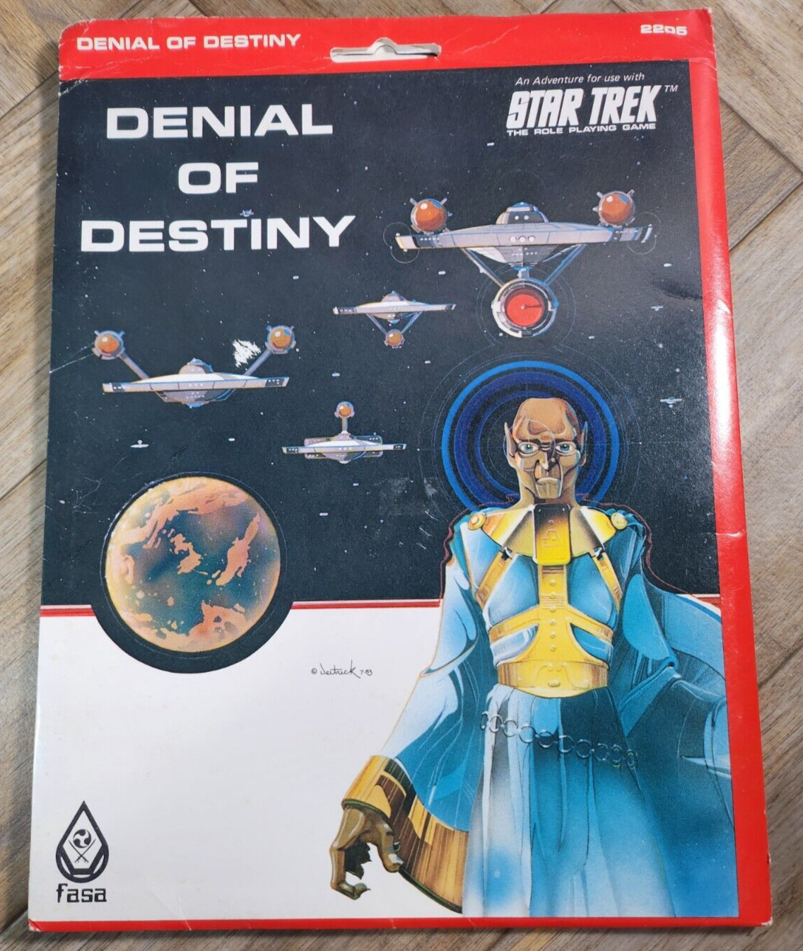 Star Trek Denial of Destiny Adventure #2205 FASA Role-Playing Game With Cover