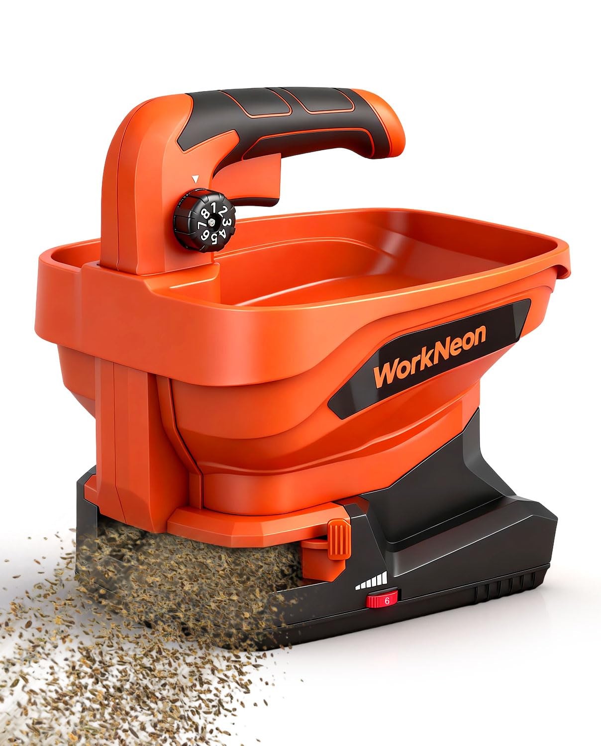 Battery Powered Seed Spreader, Handheld Power Spreader for Lawns, Rechargeabl...