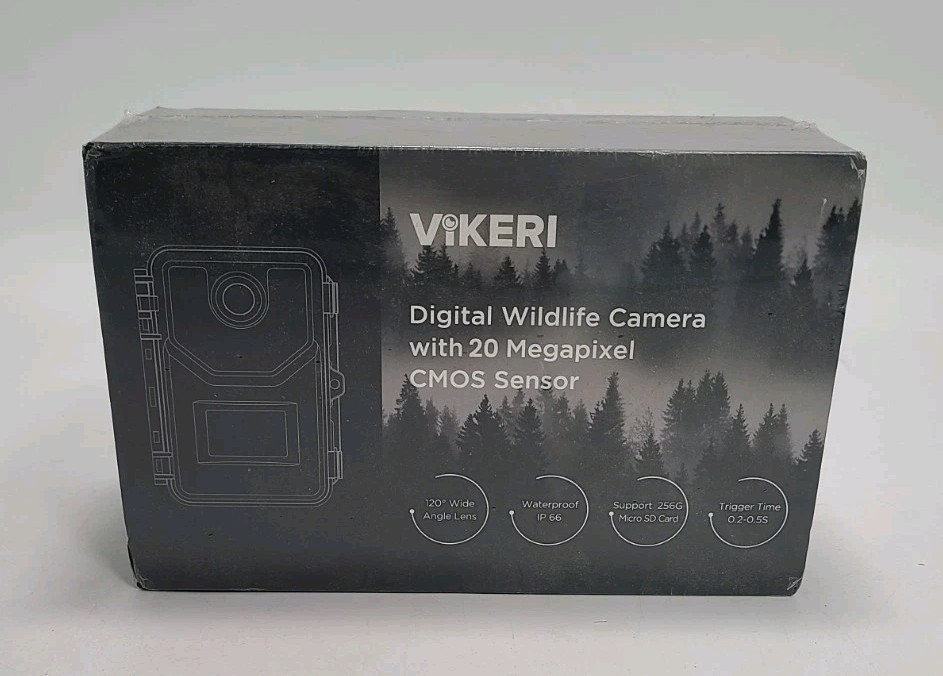 Vikeri Digital Wildlife Camera 20 Megapixel CMOS Sensor-  Trail Camera Sealed