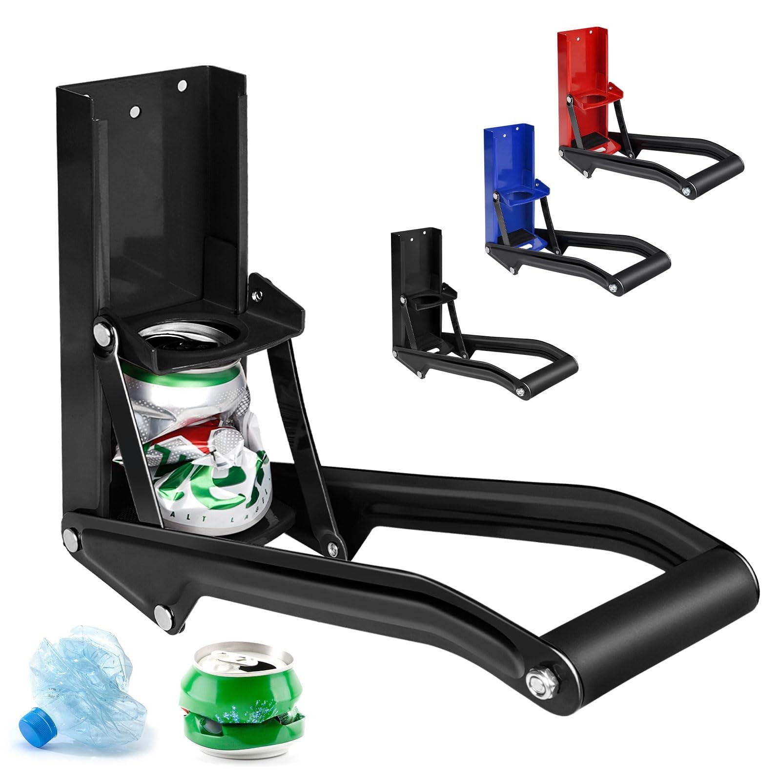 GYE 16 oz Metal Aluminum Can Crusher, Wall Mounted Heavy Duty Smasher for Alu...