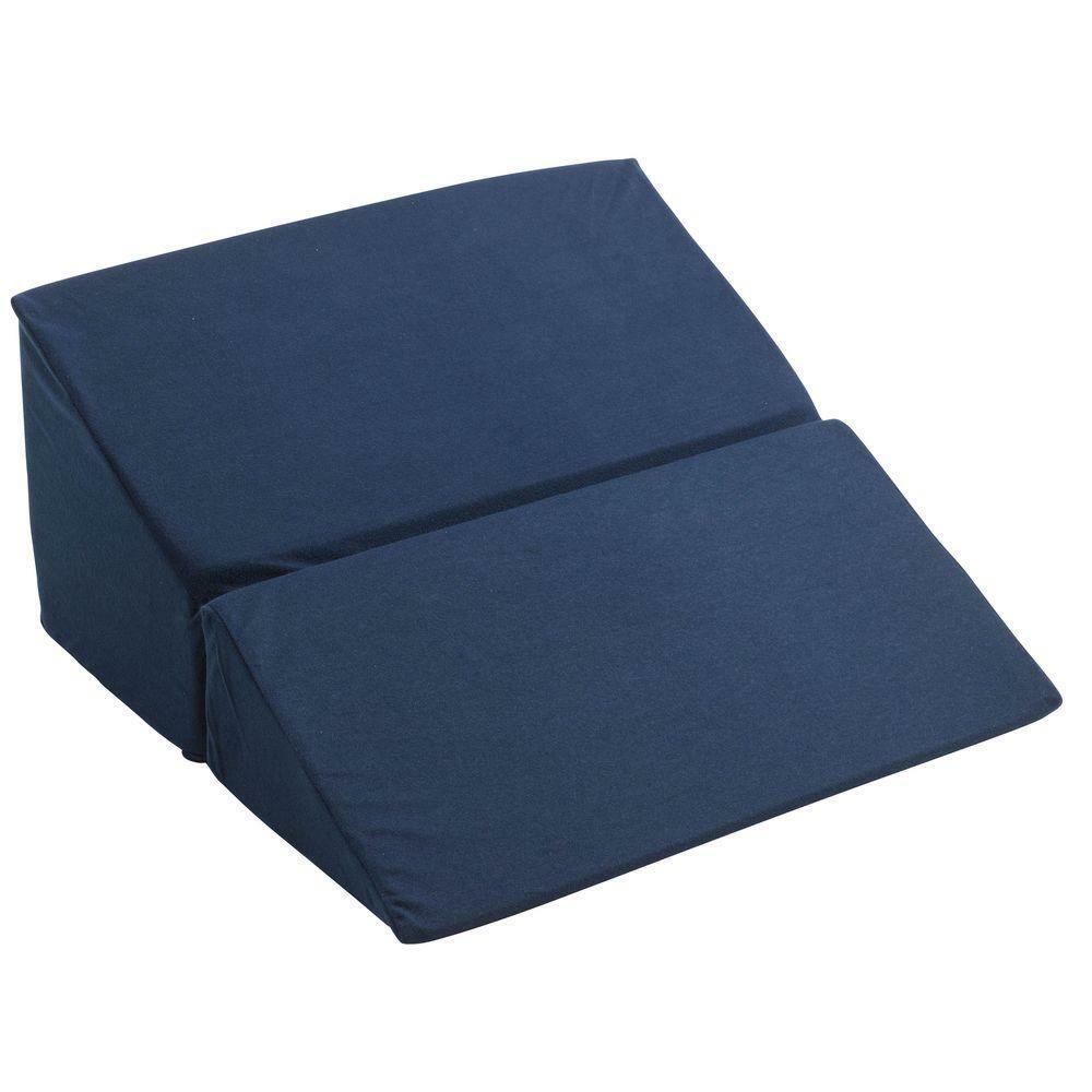 Bed Wedge Pillow Memory Foam 10 Inch Folding Acid Reflux Back Neck Pain Compact