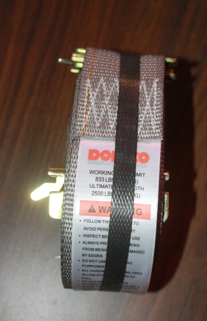 (4 PACK) DOLECO 2" X 16' SERIES E CAM BUCKLE STRAP GREY