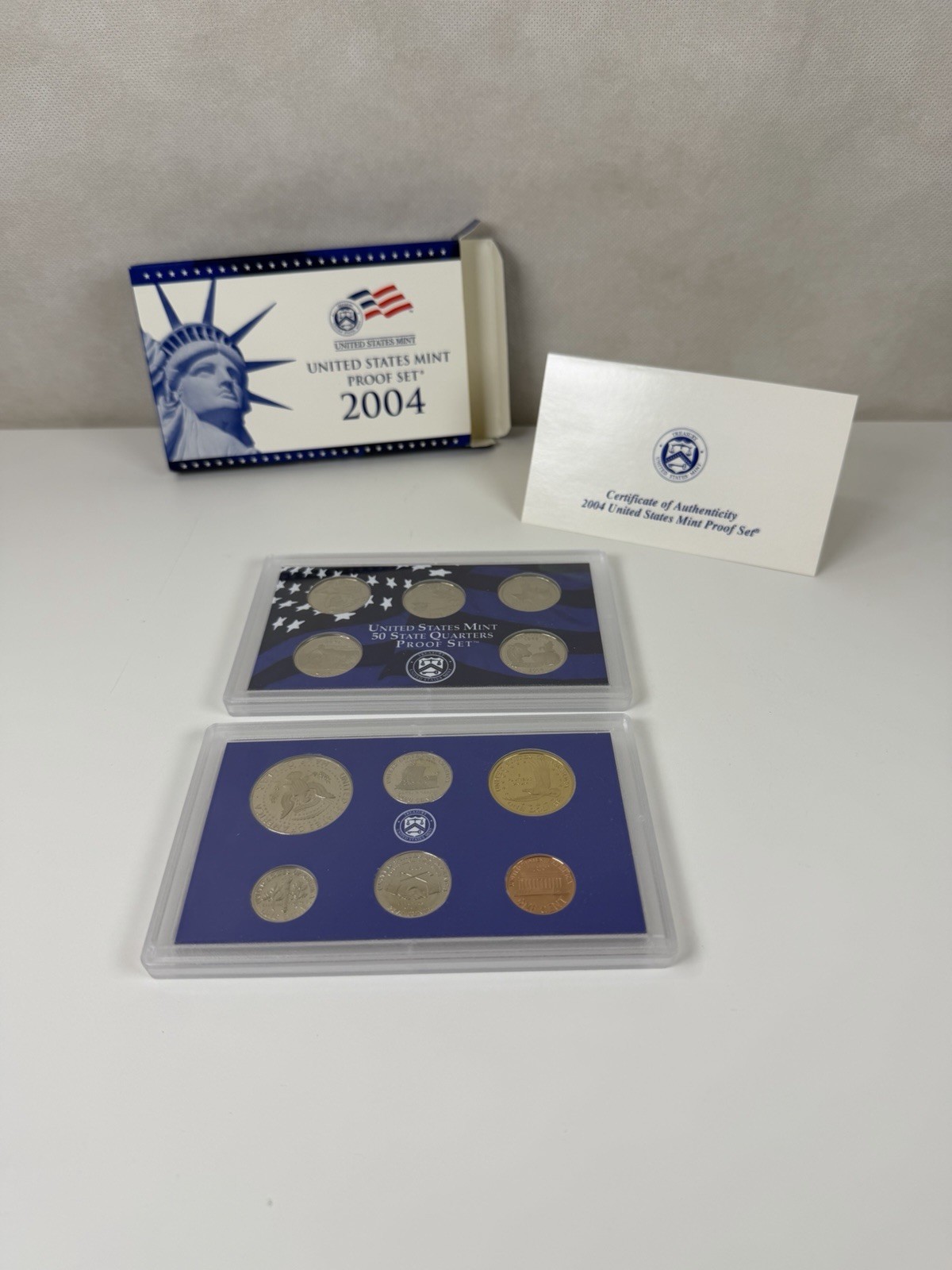 2005-S US Mint Proof Set 11 Coins Clad OGP Box COA Toned Nickel & Quarters