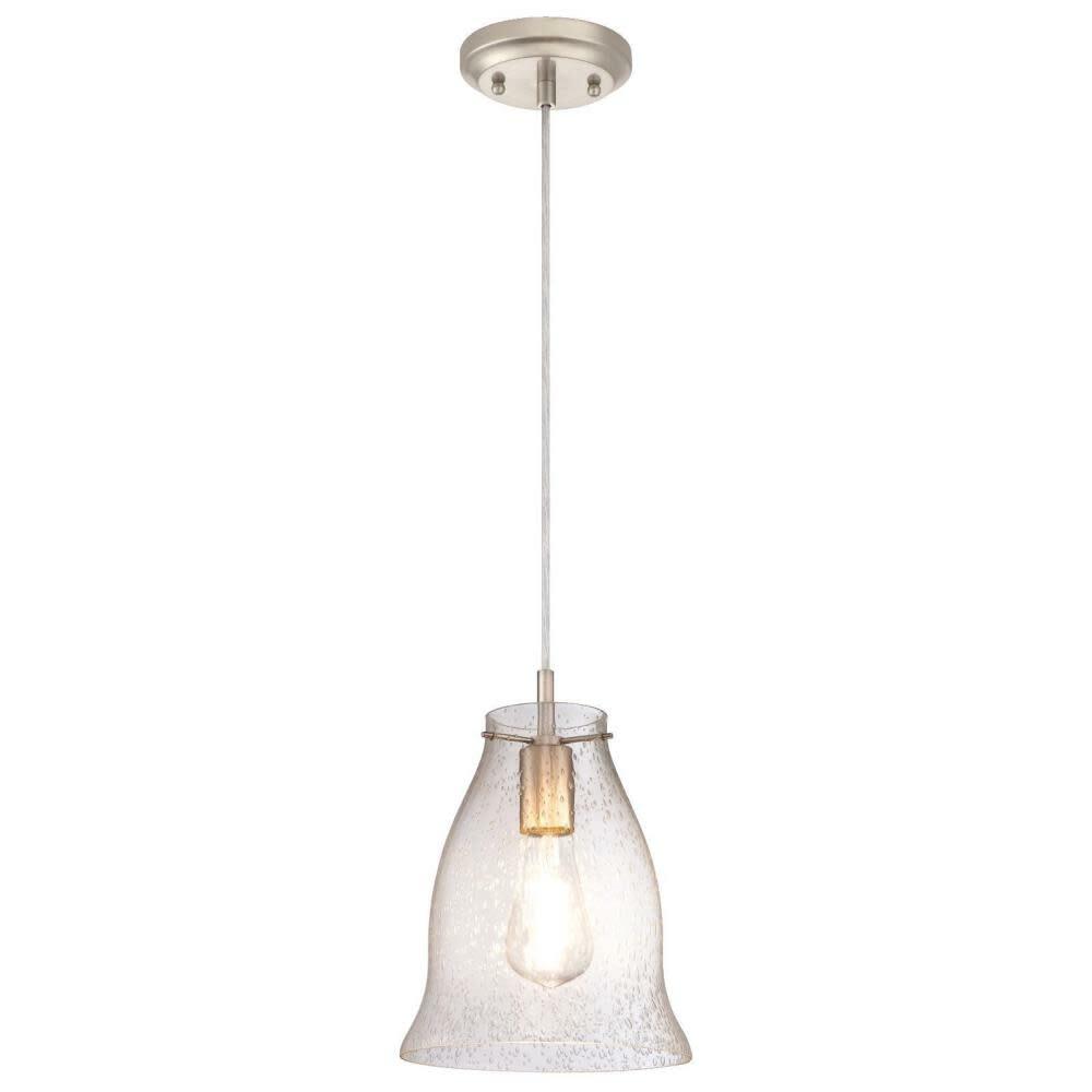 Westinghouse Brushed Nickel Mini Pendant Hanging Ceiling Light Fixture