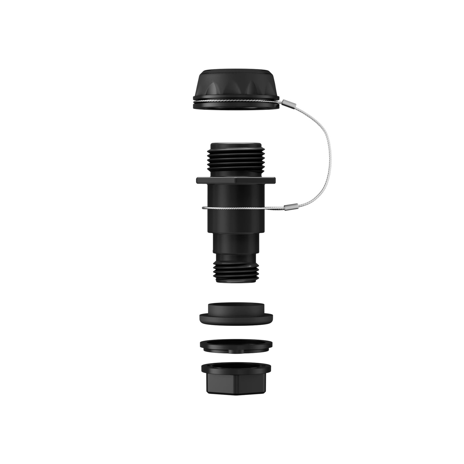 Drain Plug Replacement with Stainless Steel Tether Compatible with Igloo BMX,