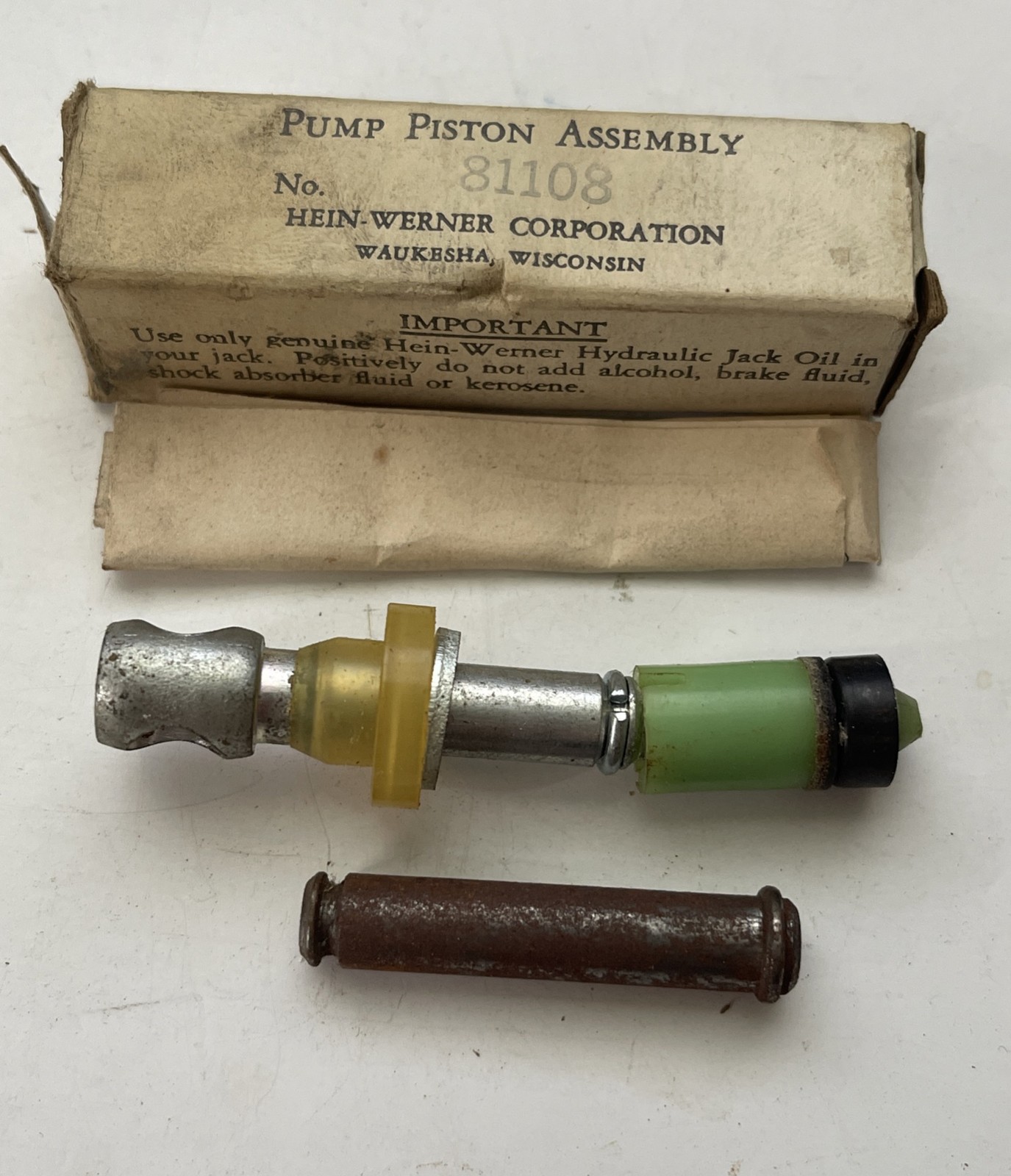 Hein-Werner Corporation 81108 Pump Piston Assembly