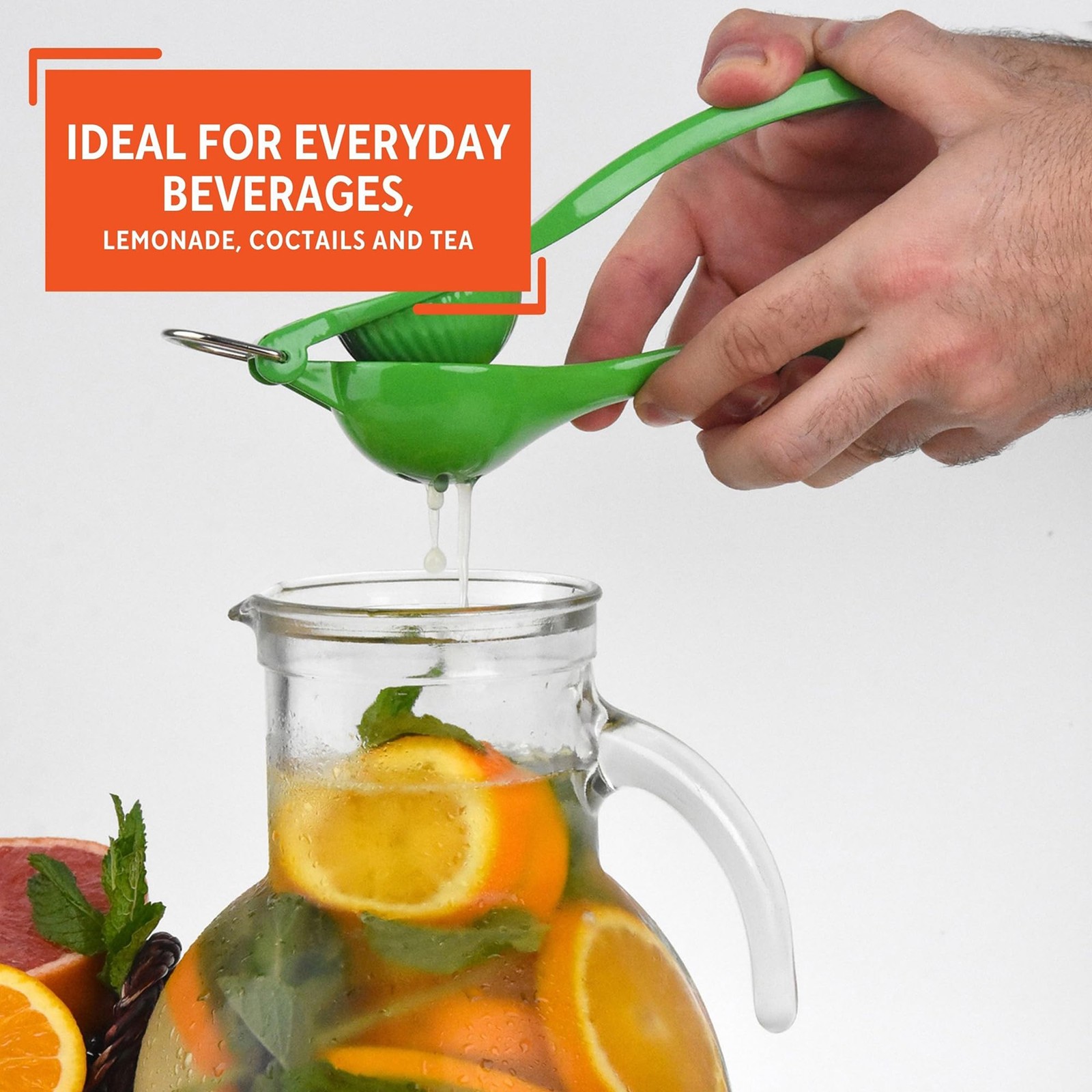 Lemon or Lime Manual Squeezer Citrus Juicer Extraction Green