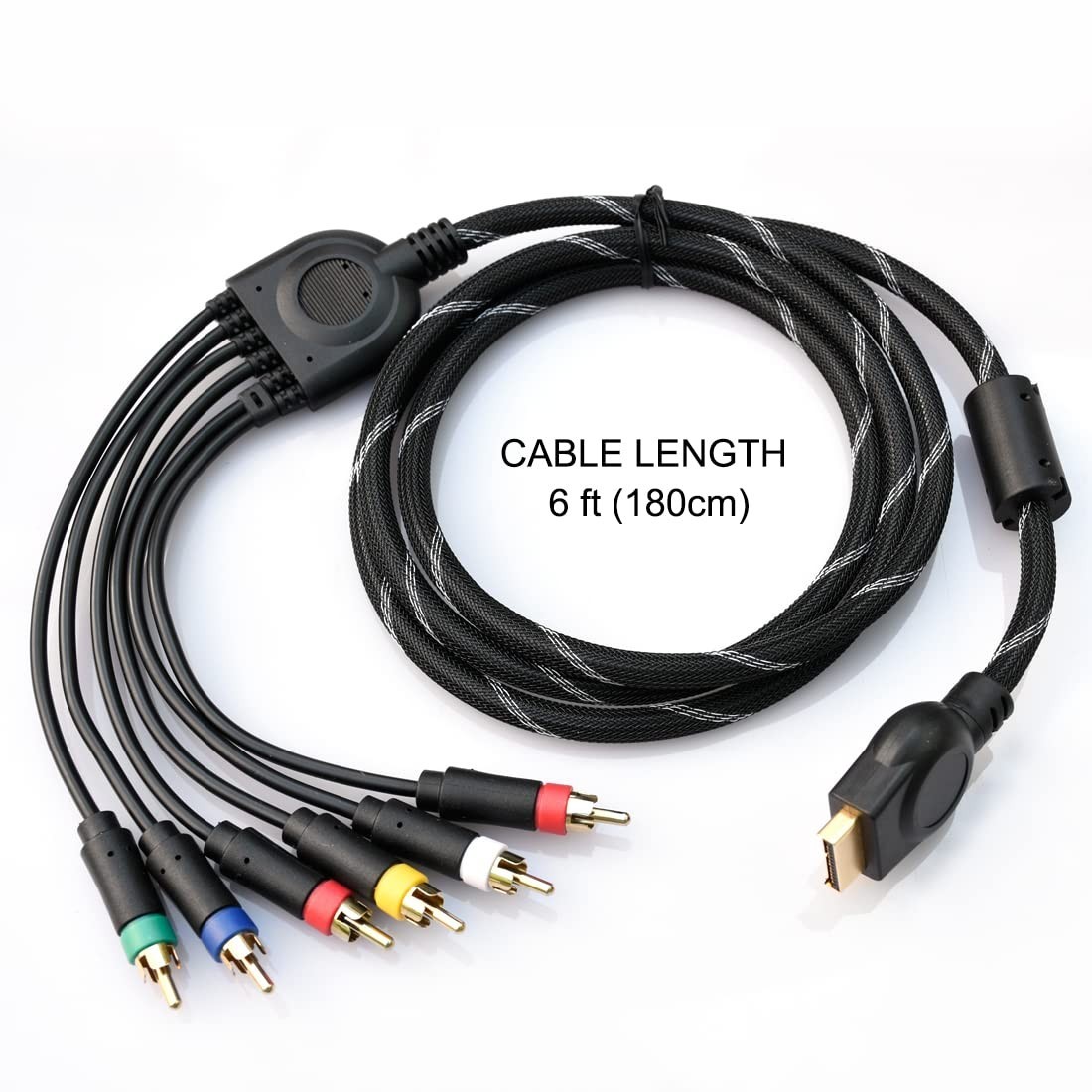 Hd Retrovision 2/3 Ps2/ps3 Premium Ypbpr Component Video Cable