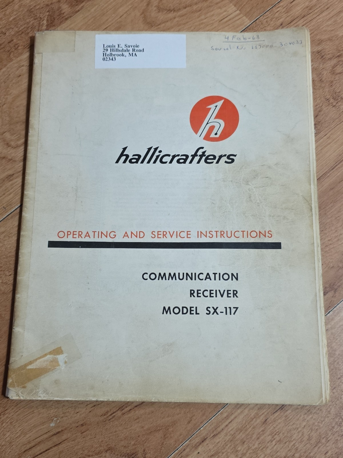 Hallicrafters Communication Receiver SX-117  Operating and Service Manual