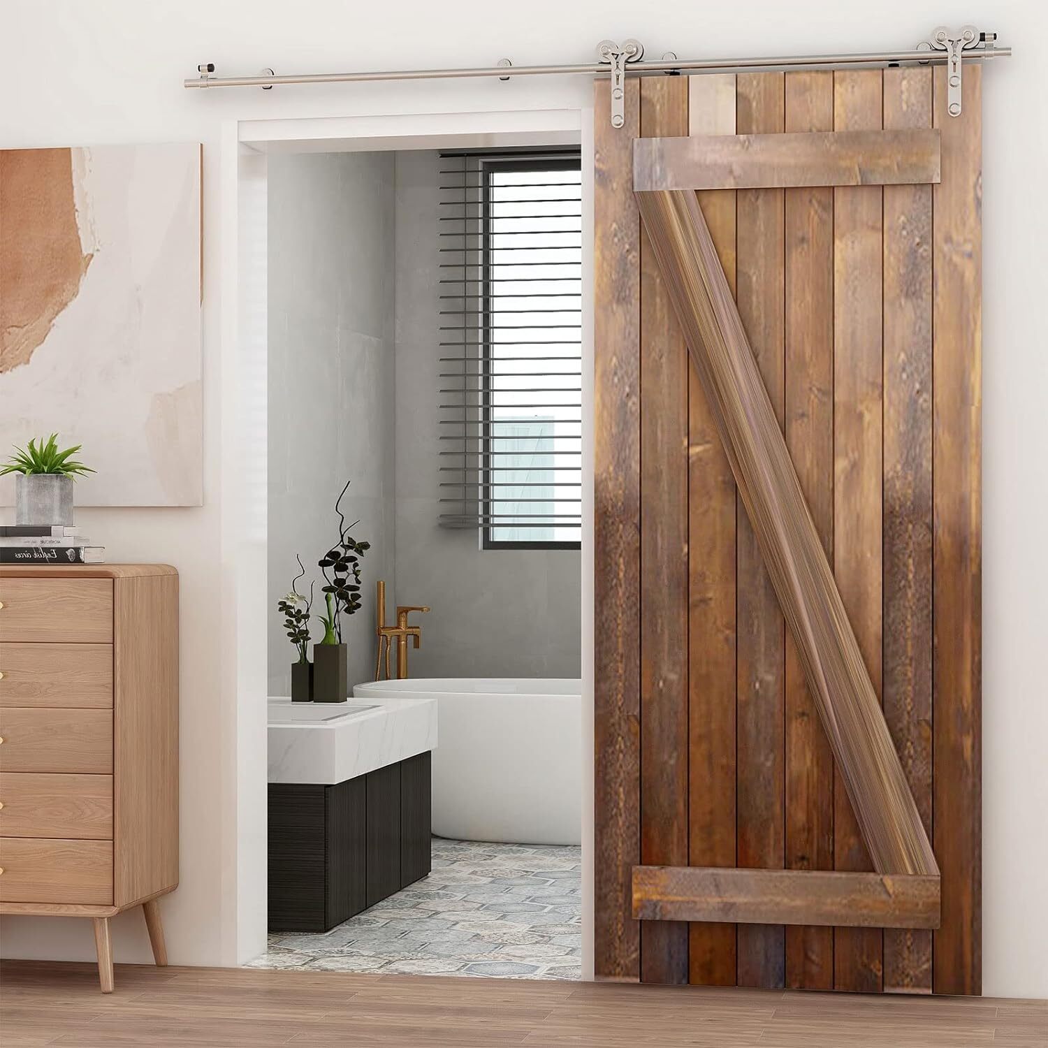 1 Pair Stainless Steel Sliding Barn Door Roller , NO KIT,ONLY ROLLER