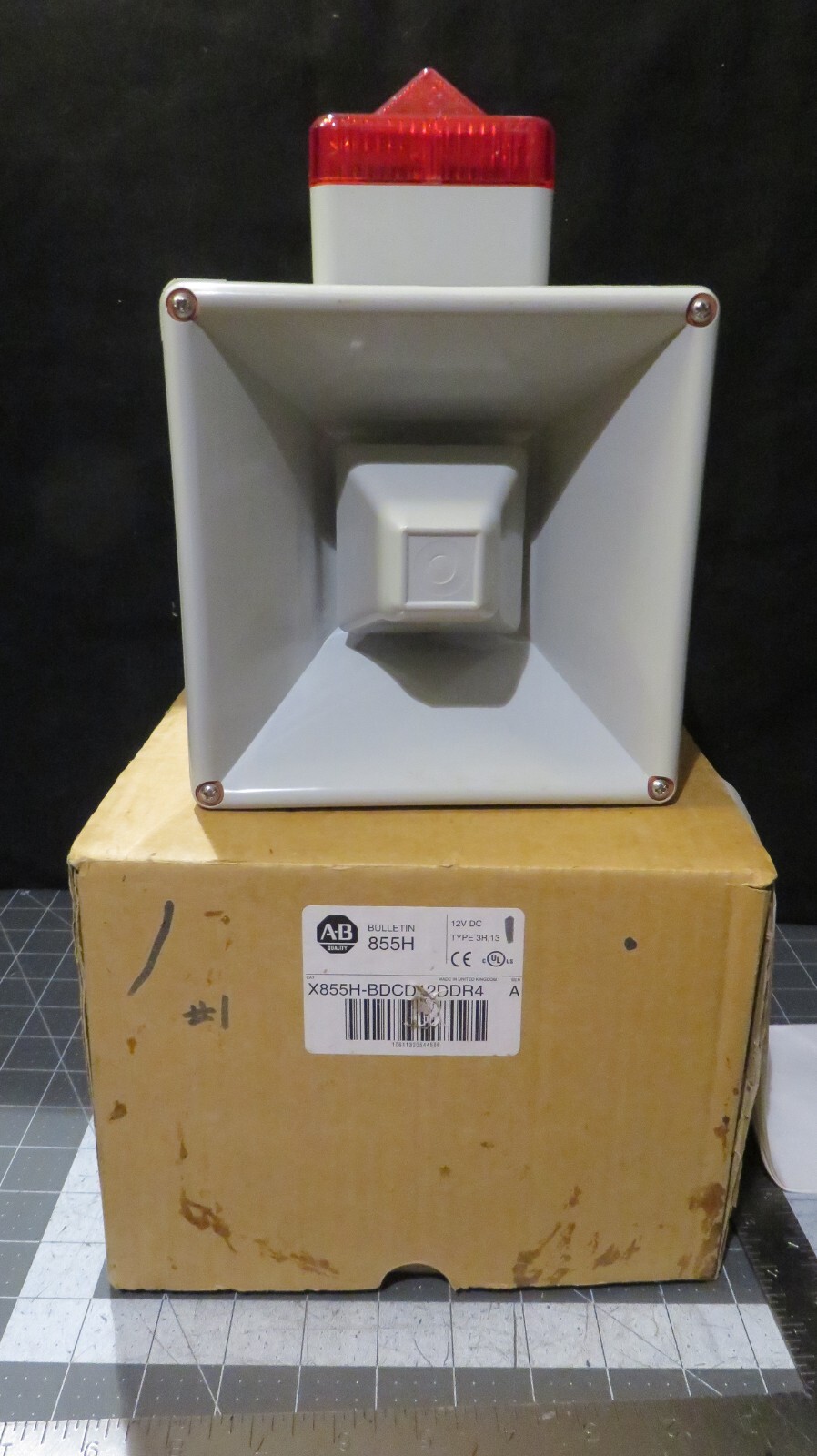 Allen Bradley 112dB Horn/Light 12vdc 855H-BCD12DDR4