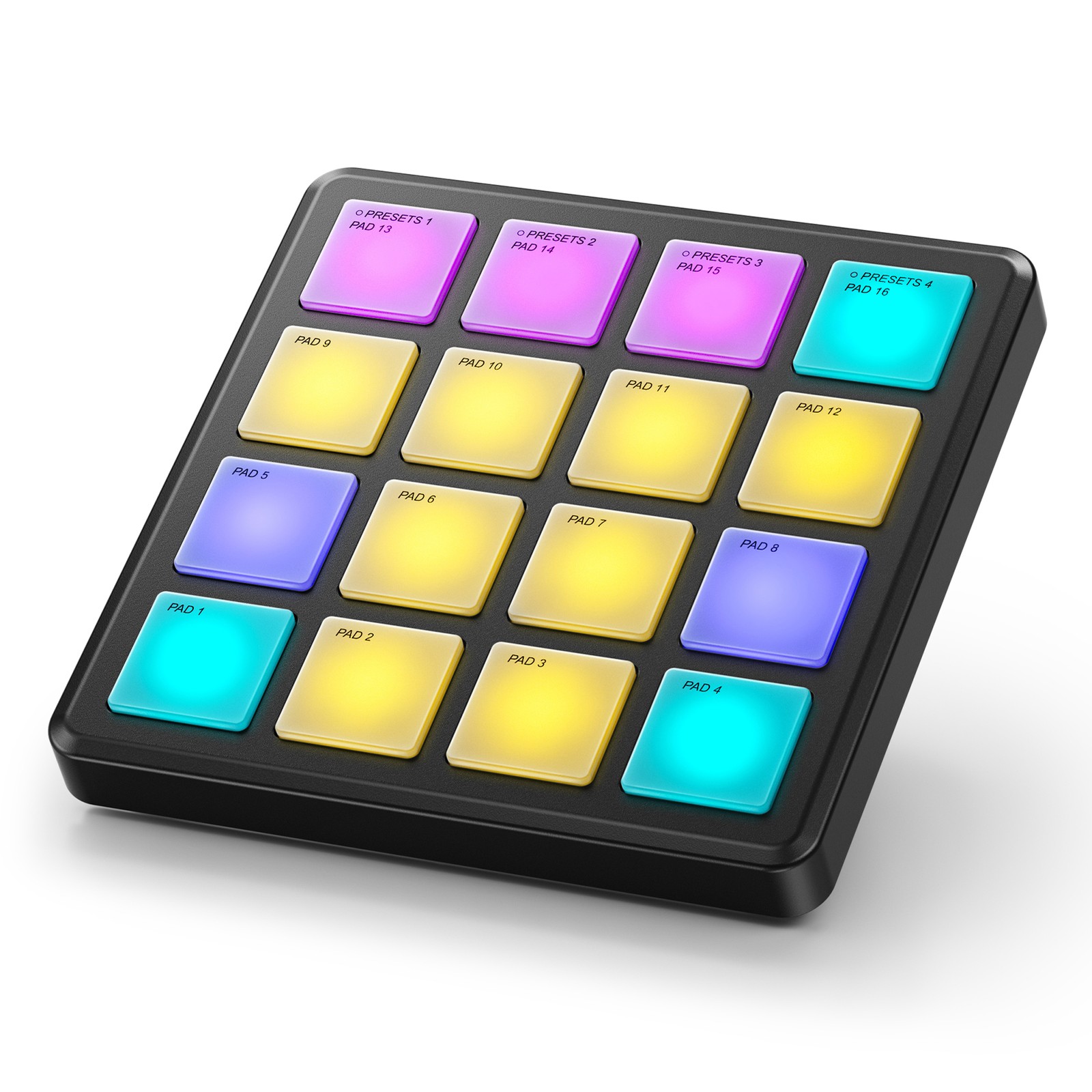 Donner STARRYPAD MINI Drum Machine 16 Pads Beat Maker Note Pad Controller