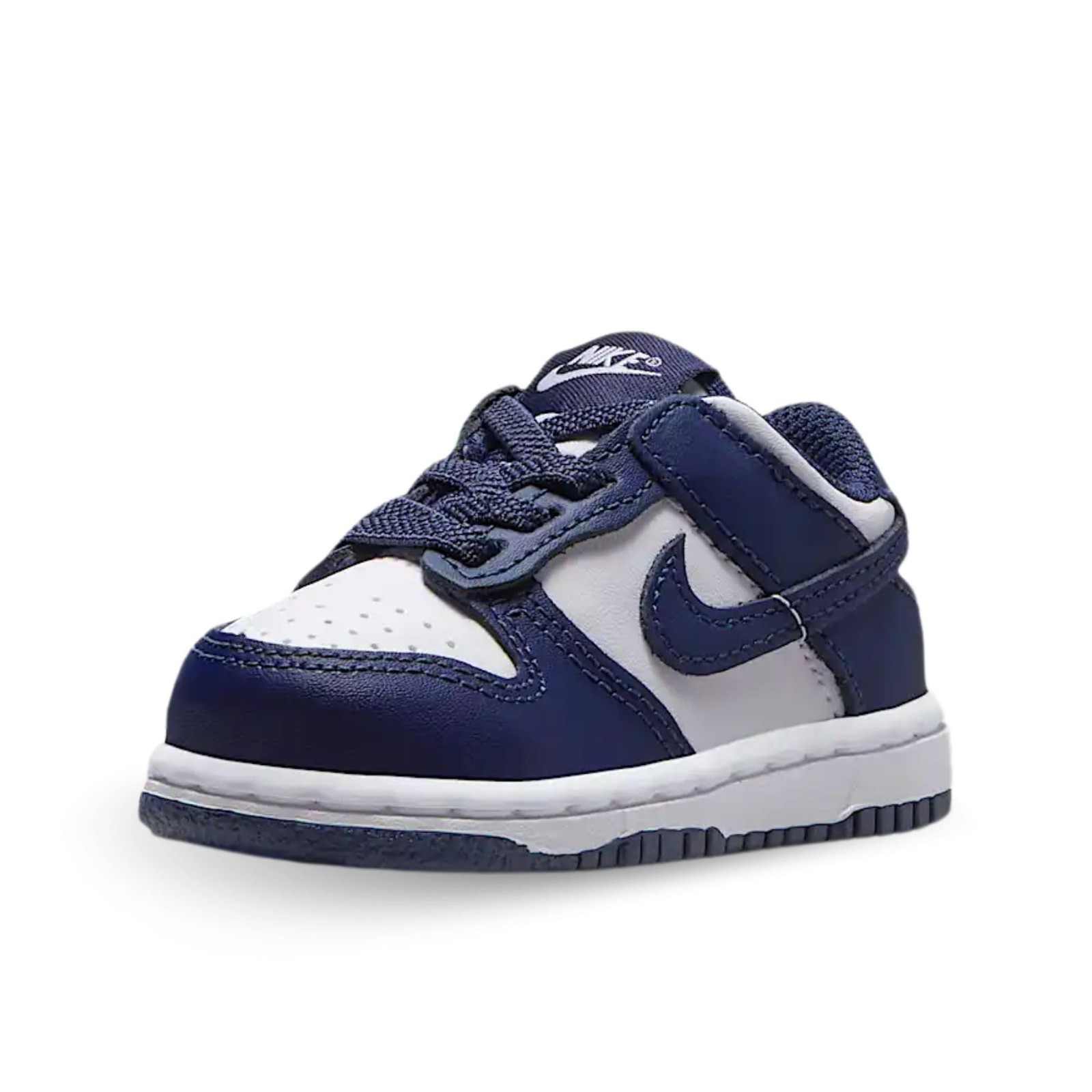 Nike Toddlers' Dunk Low Sneakers - White/Midnight Navy/White