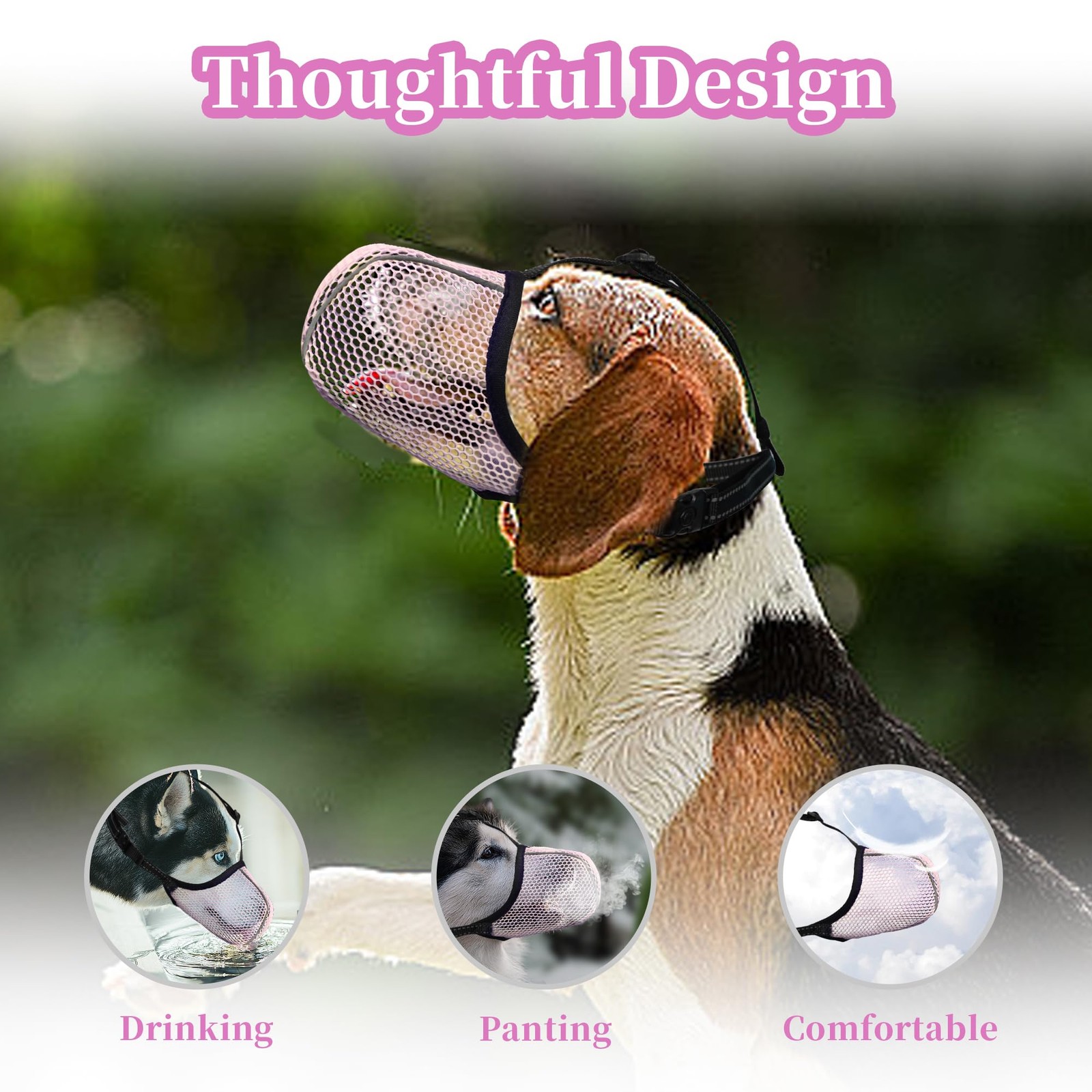 Dog Muzzle, Breathable Soft for Extra Small Dogs to Anti & Prevent Barking Bi...