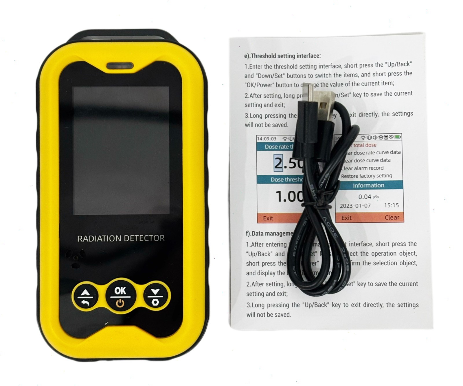 Digital Nuclear Radiation Detector with Detectable Species Beta Gamma and X-ray
