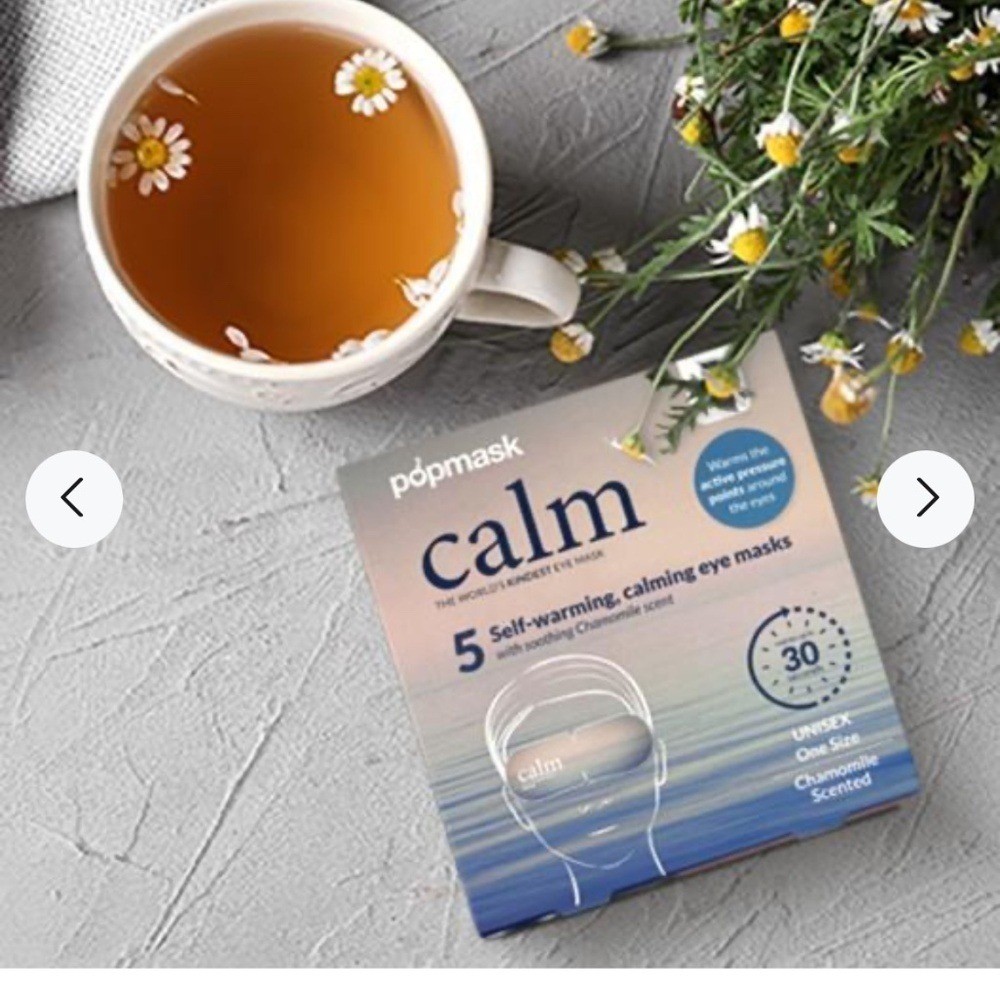 NIB popmask London Calm Self-warming Chamomile Scented Sleep Masks
