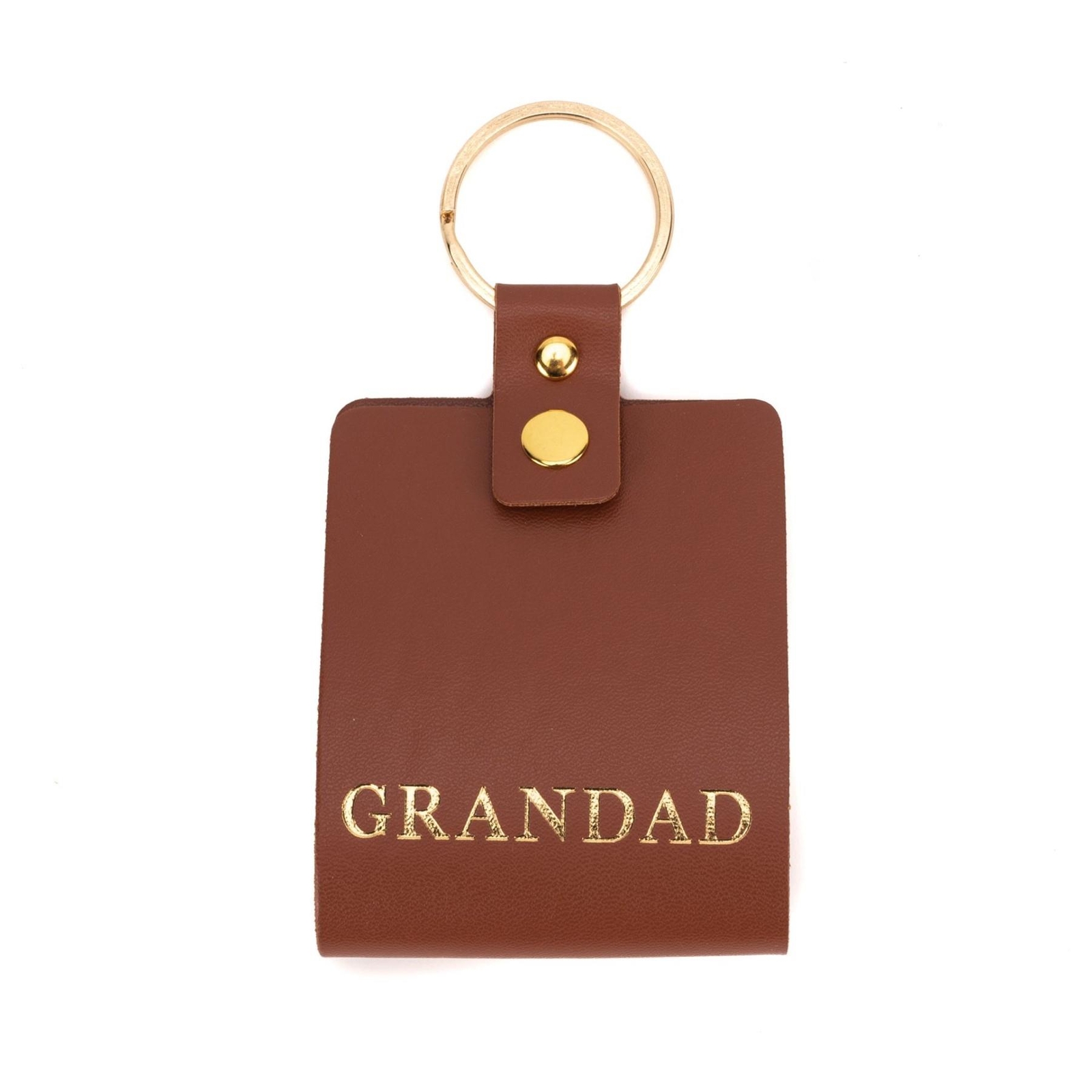 Brown Keyring Photo Album - Hold 4 Photo's - Grandad