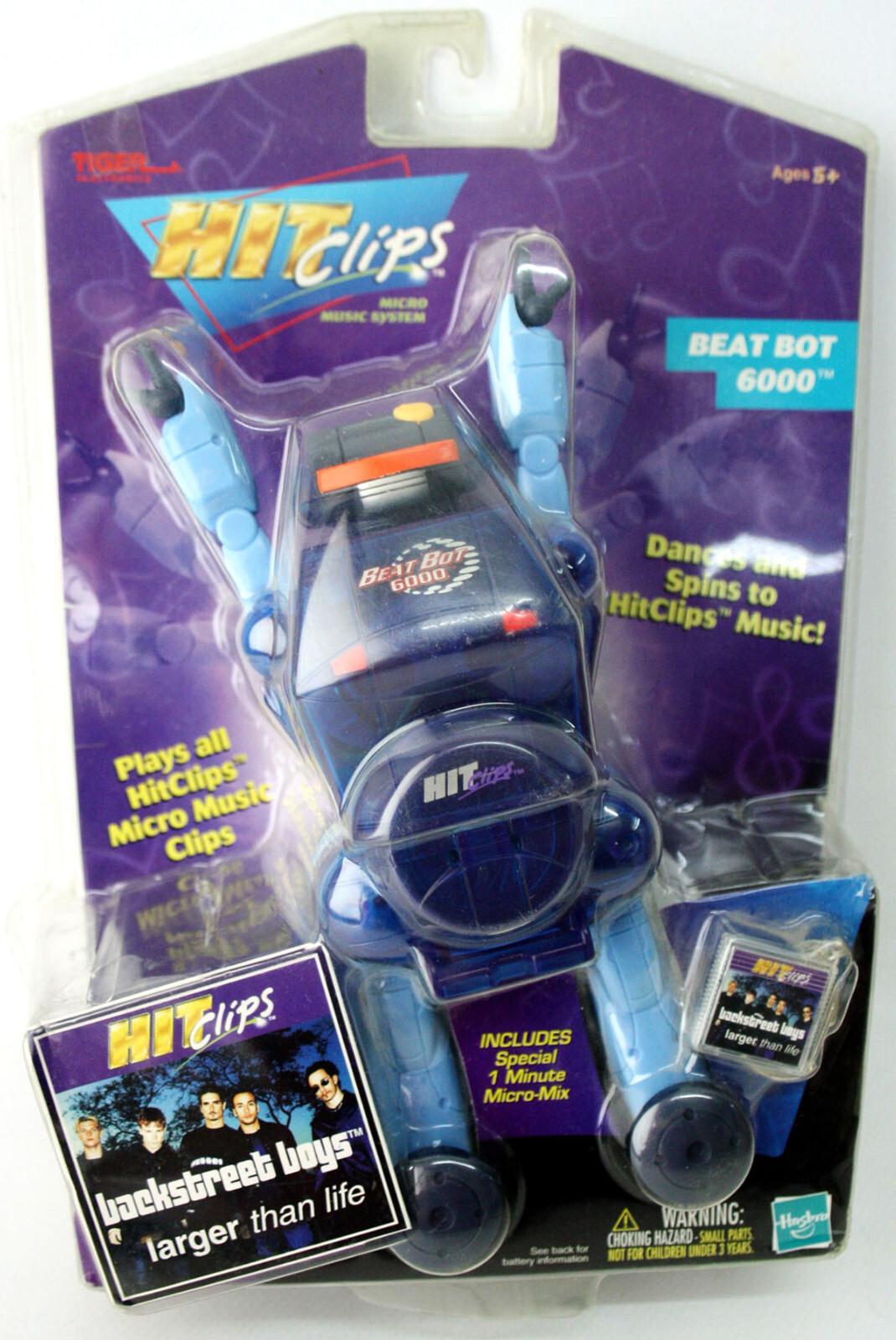 HIT CLIPS BEAT BOT 6000 MICRO MUSIC SYSTEM BACKSTREET BOYS HASBRO 2001 NEW !