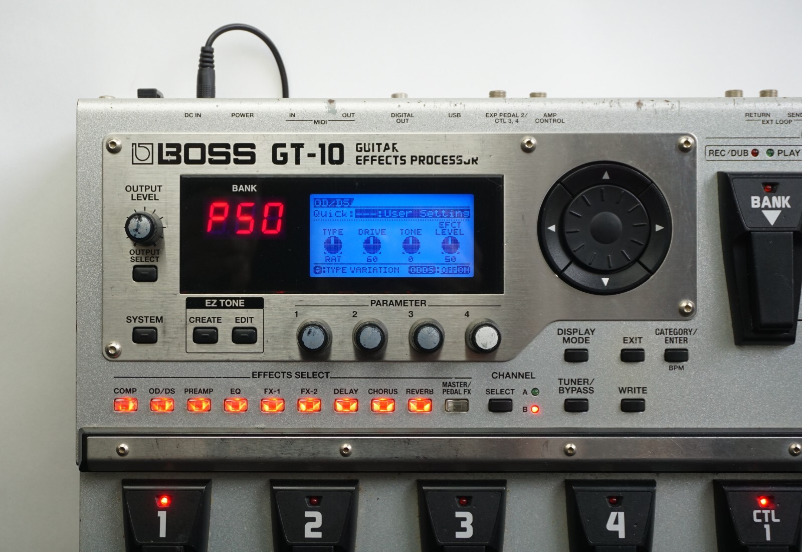 Boss GT-10 Guitar Multi Effects Processor Pedal / Floor Board