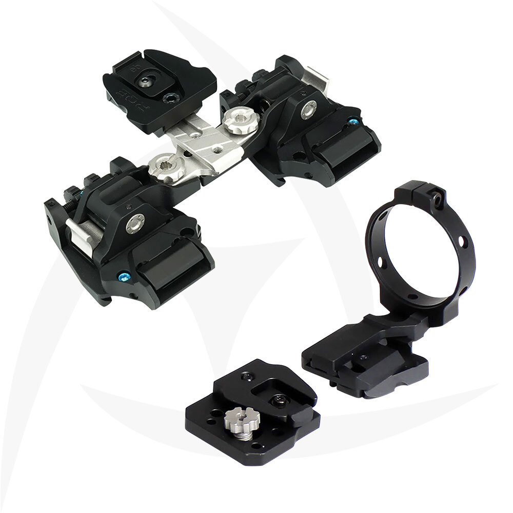 RQE KVC Dual Bridges NVG Mount with NVG OSS OBVERSE SHOE SET PVS-14 Night Vision