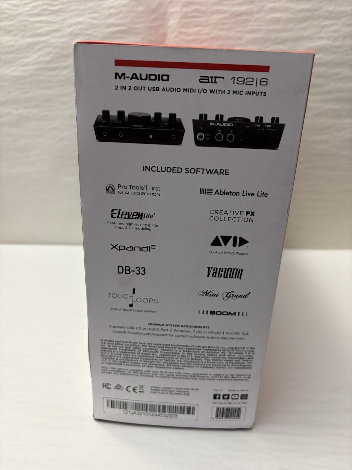 New M-AUDIO AIR 192|6 Audio Interface. Sealed (SH-17)