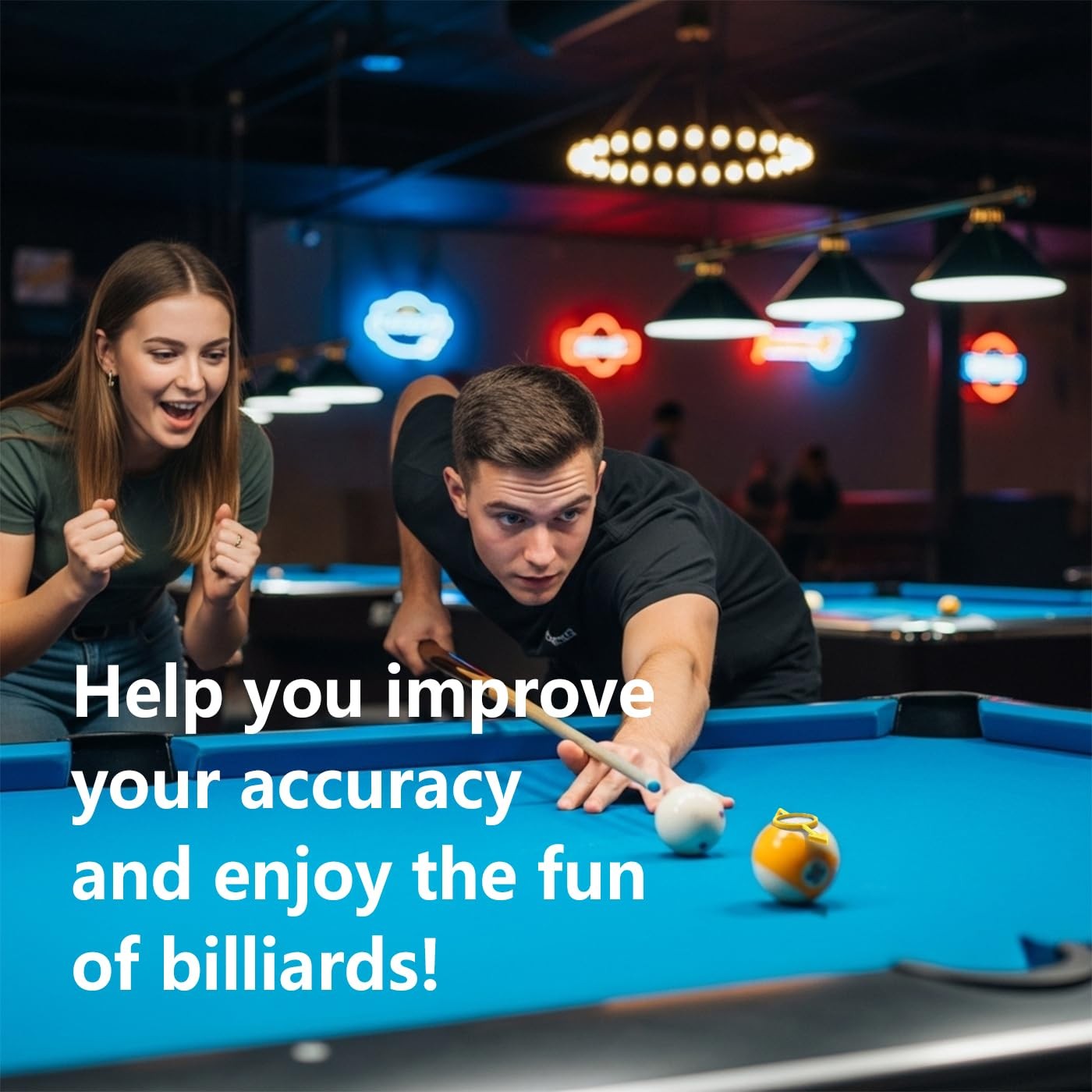 Pool Aiming Aid Device, Improve Your Pool Skills, Training Kit for Beginners