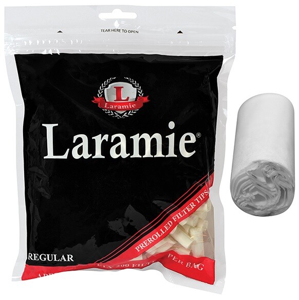 LARAMIE REGULAR PAPER FILTER PLUGS BAG/200 tips will work in rolling machines