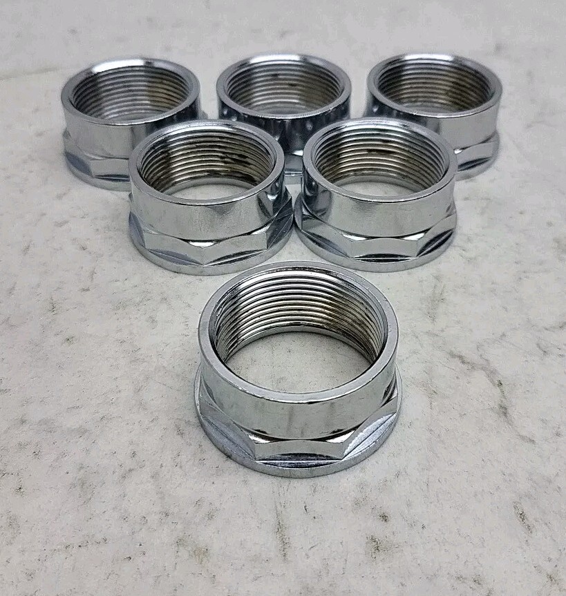 6 Pack Cutler Hammer 10250TK2 Retaining Nut Extended 30.5mm Push Button Nut