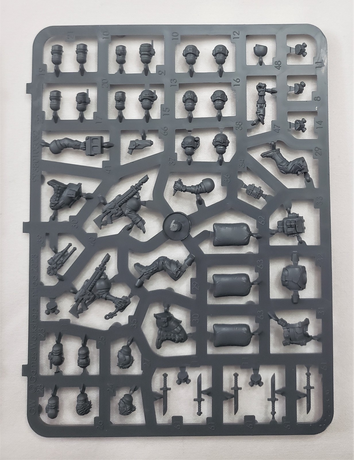 Cadian Upgrades Sprue #2 Sandbags Bayonets Astra Militarum Warhammer 40K