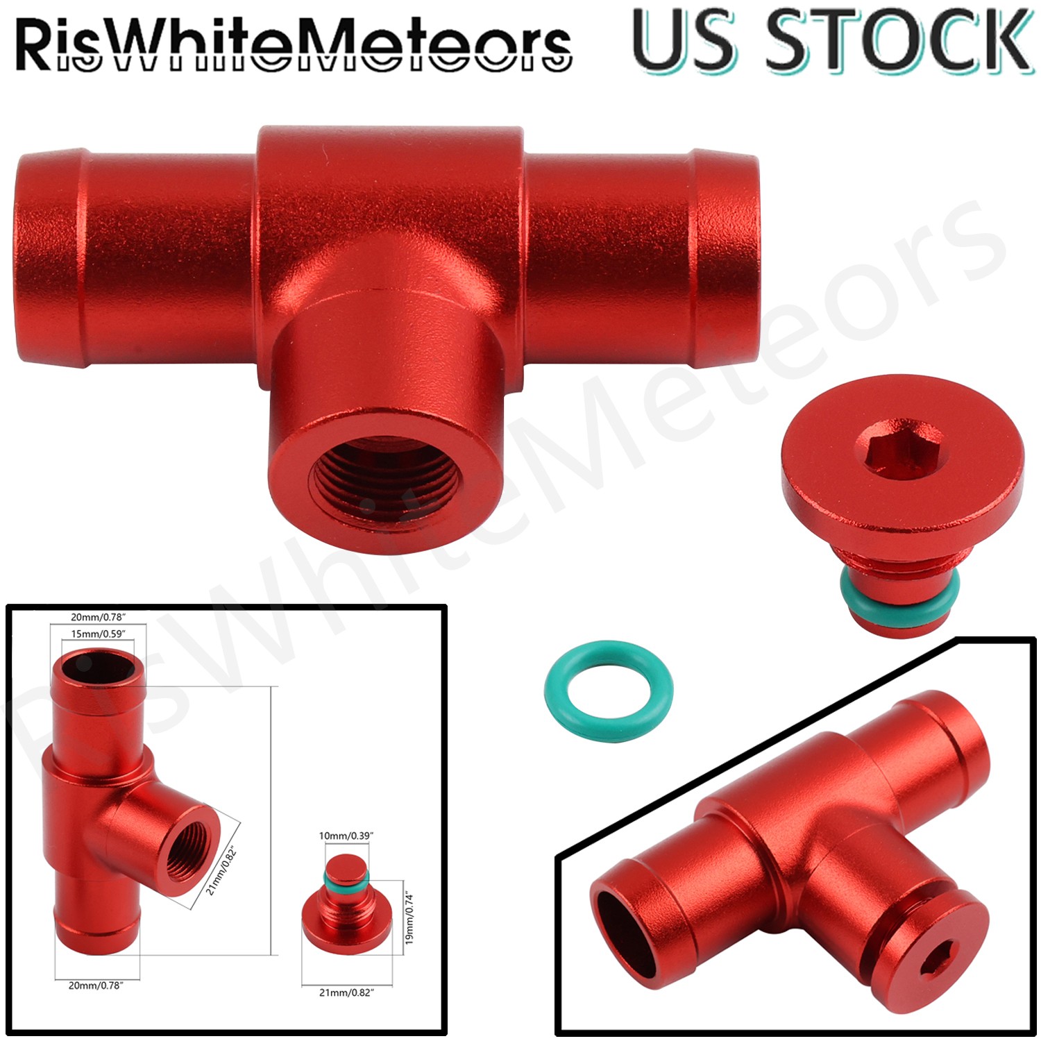 Aluminum Coolant Bleeder Port Heater Hose Connector For Infiniti M45 2003-04 G35