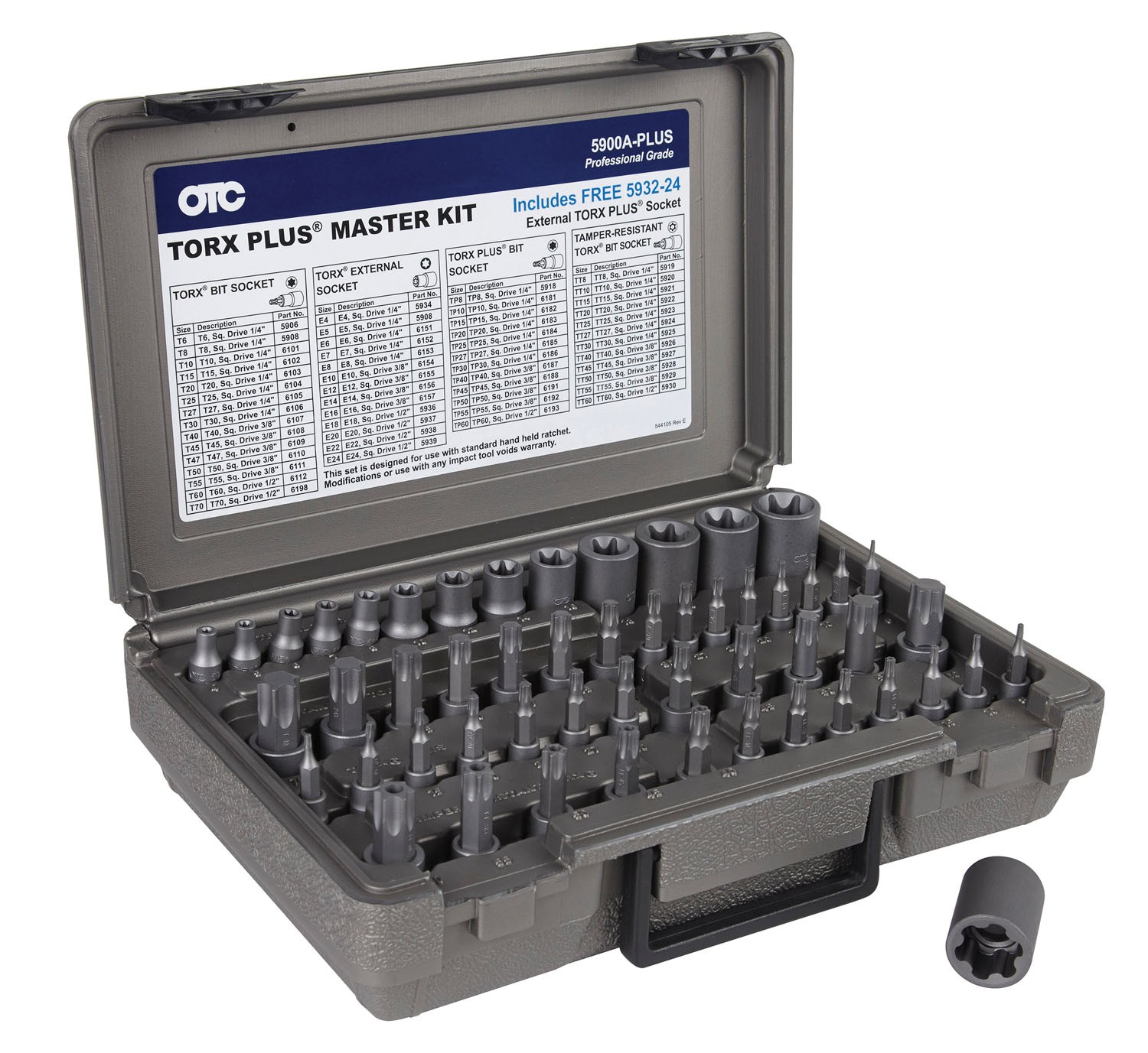 OTC Tools & Equipment Master Torx Bit Socket Set, 53pc.