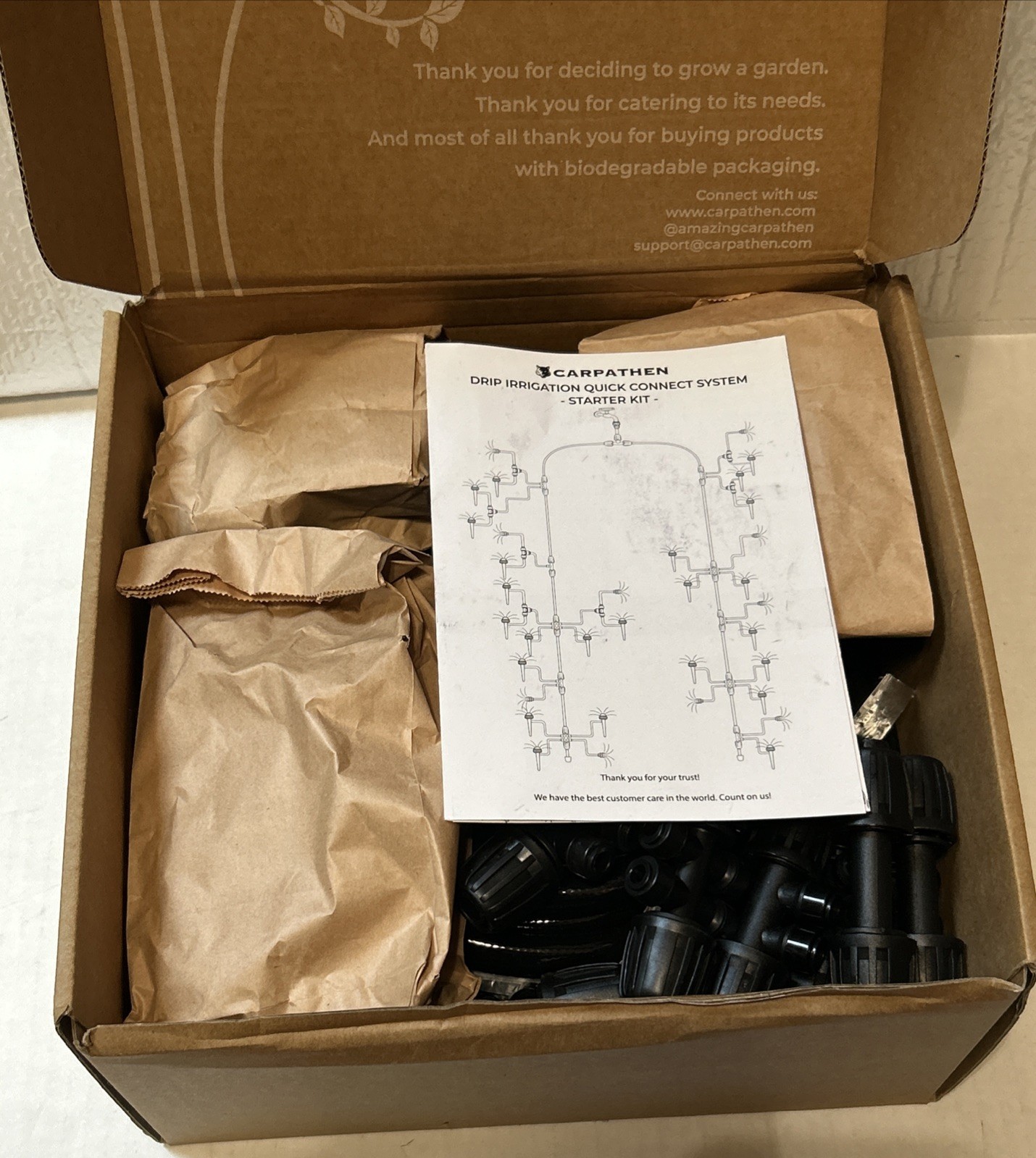 Drip Irrigation Quick Connect System-Starter Kit- By CARPATHEN, NEW