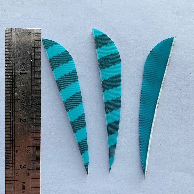 50pcs 3" 4" 5" Parabolic Left Wing Right Wing RW  Fletch Feathers Accessories