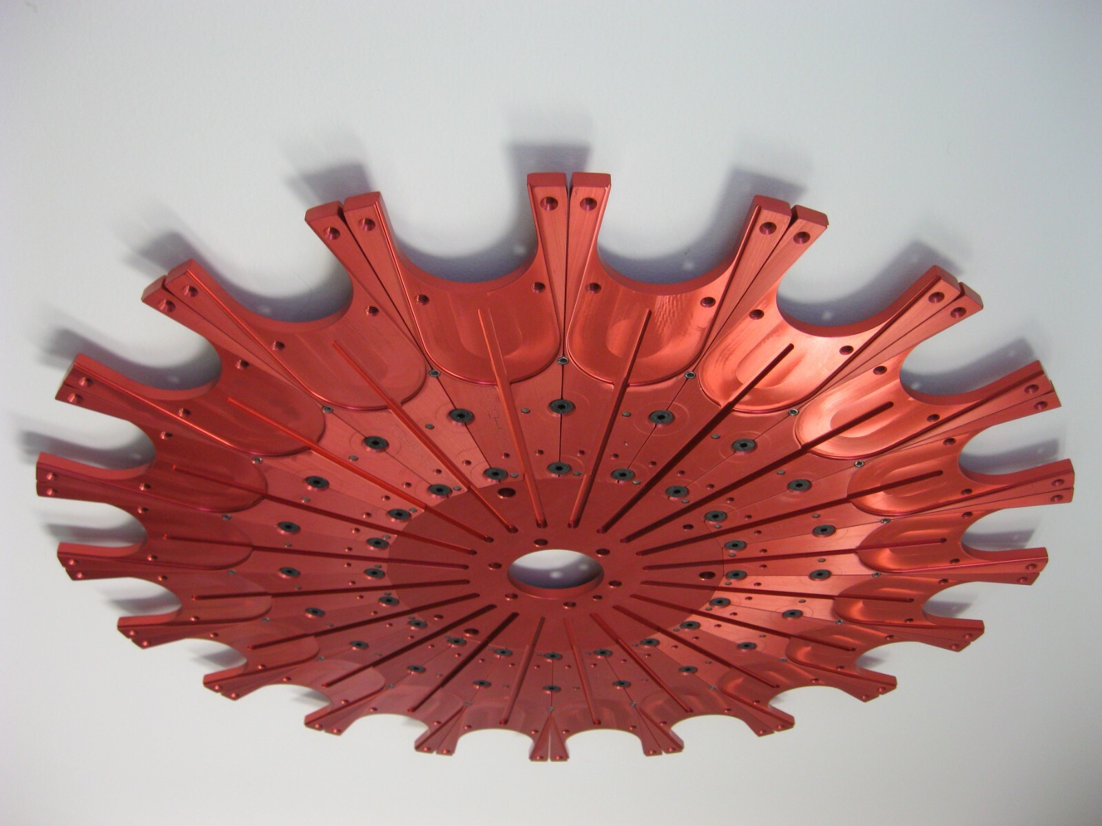 HAAS CAT40/20 Carousel Segmented Tool Disk "ANODIZED FIRE RED"
