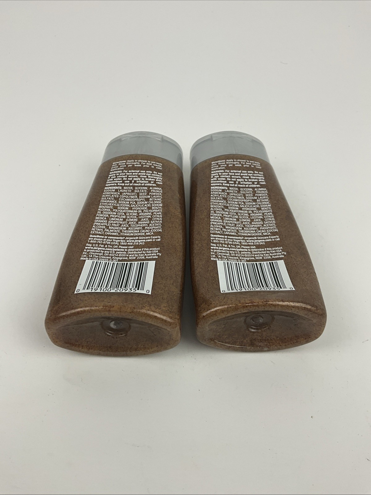 2 Jergens Natural Glow Color Primer In-Shower Scrub 5.5 fl oz each