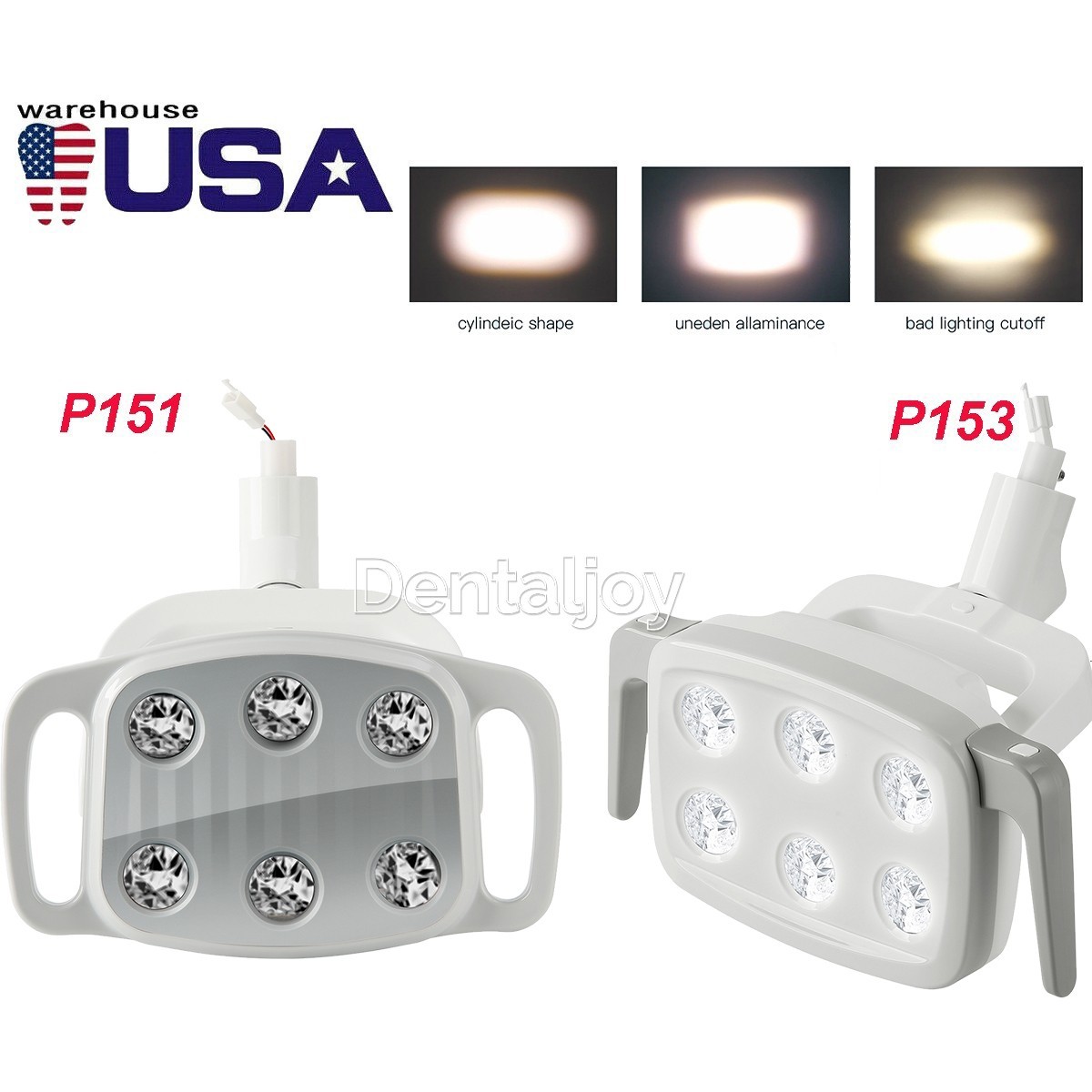 6LED Dental Oral Light Operating Lamp Induction Adjustable For Dental Unit Chair