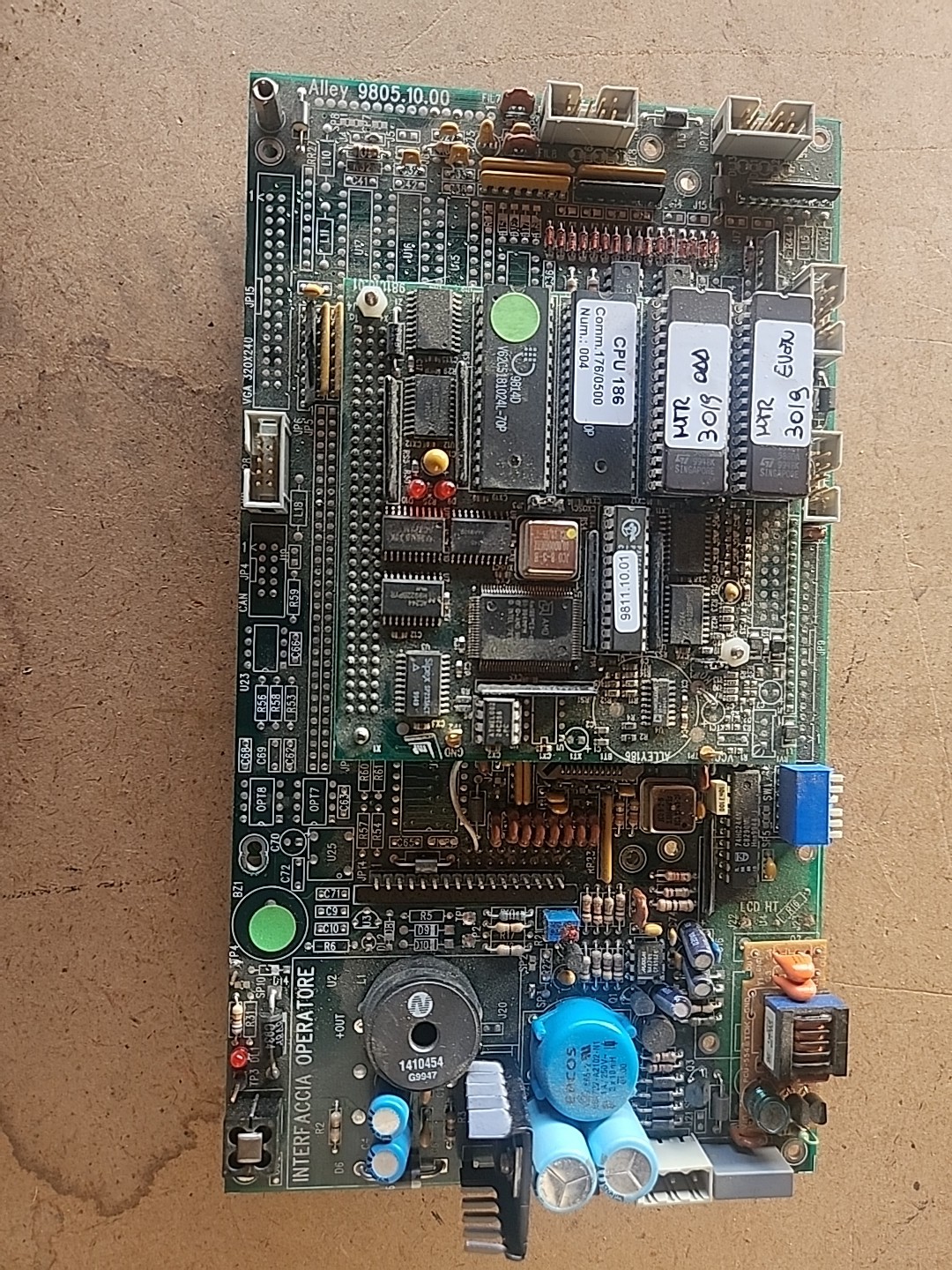 Alley 9805-10-00 Alley186  CPU-186 CPU Board Processor Board te 08.00