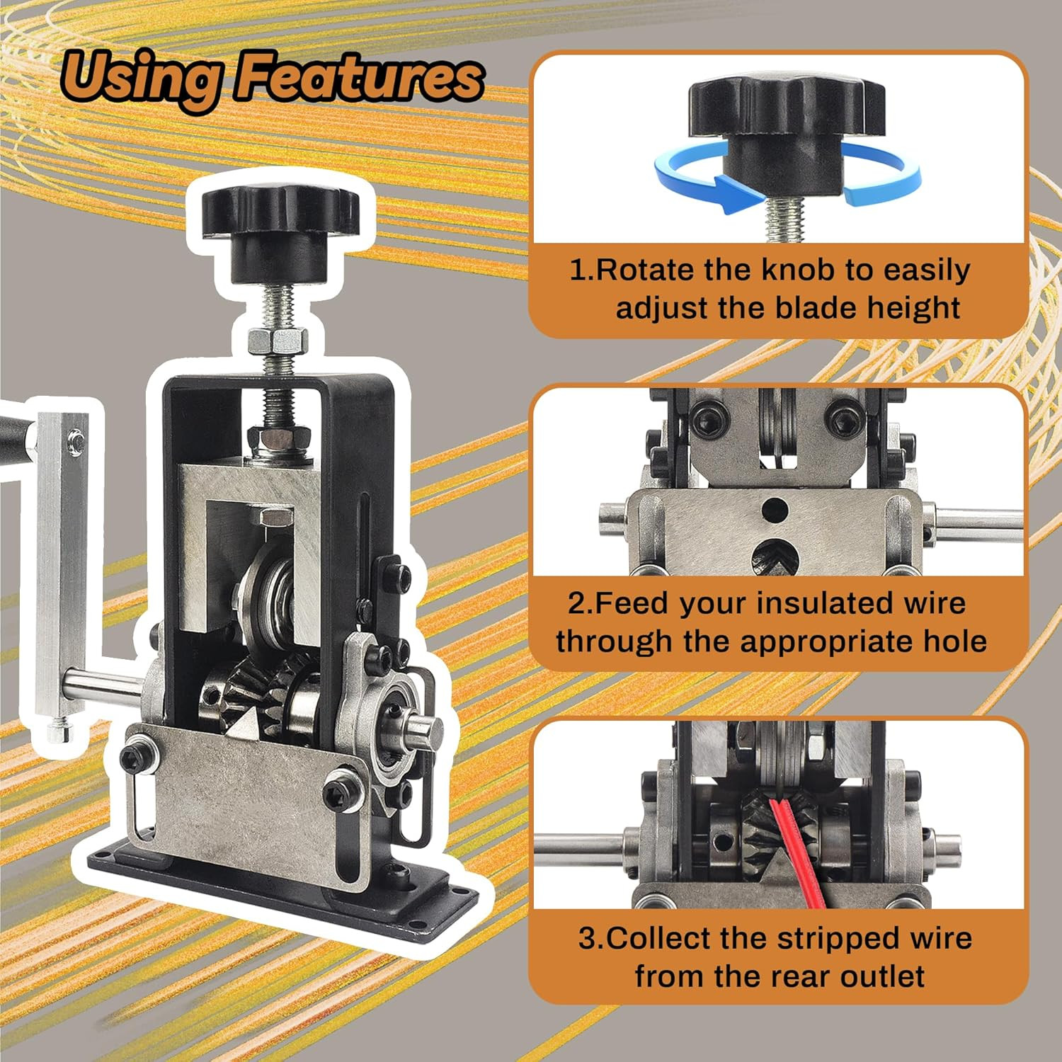 Manual Wire Stripping Machine Copper/Drill Wire Stripper, Wire Stripper Machine