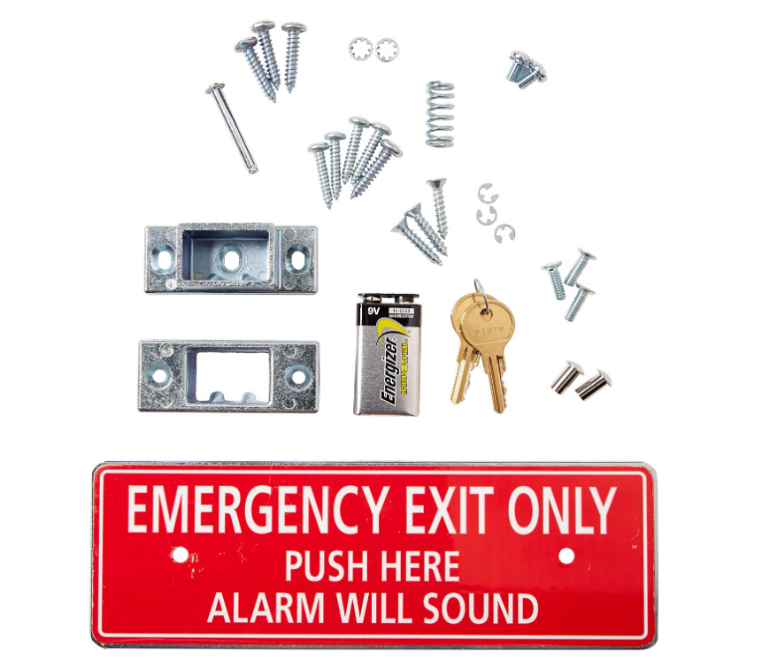 Detex ECL-230D Emergency Door Exit Alarm Control Lock Panic Bar 100dB Silver NEW