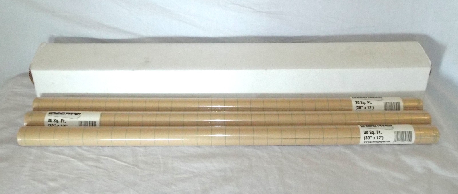 Gaming Paper 3 packages, Original Tan 1″ Square Roll RPG GamingPaper.com NIP