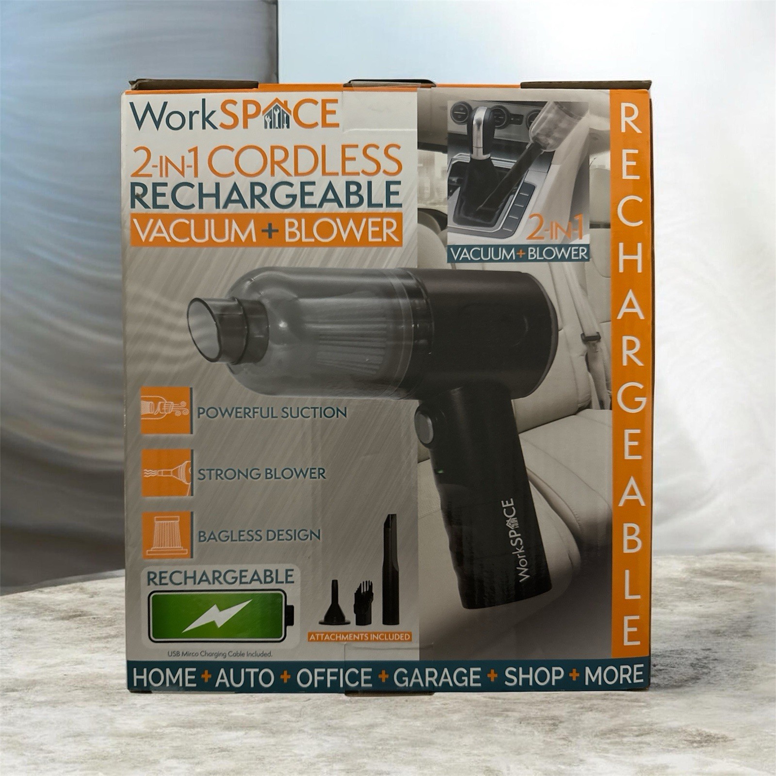 Cordless Rechargeable Vacuum Cleaner w/ Blower  Strong Real Suction 4 Car&Home✅