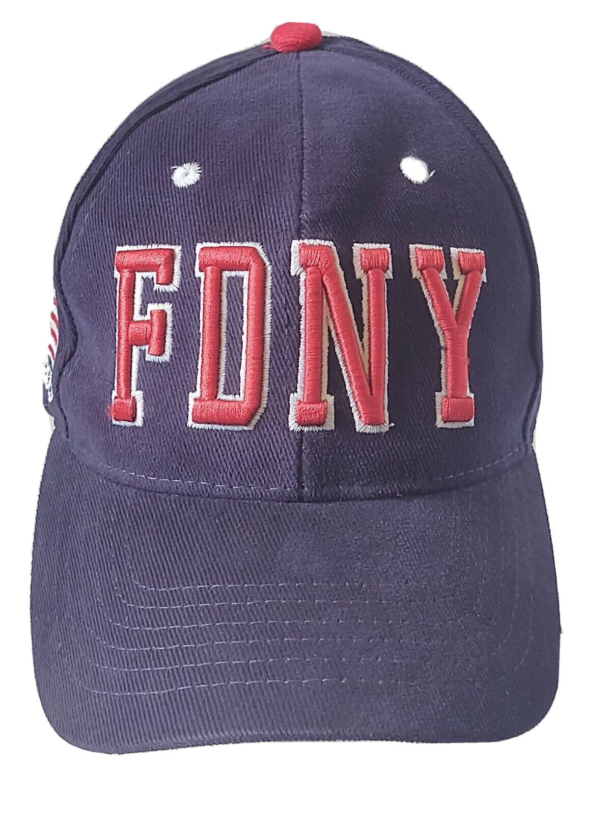 FDNY New York Fire Department Hat A TRIBUTE TO HEROES Blue Ball Cap Adj Strap OS