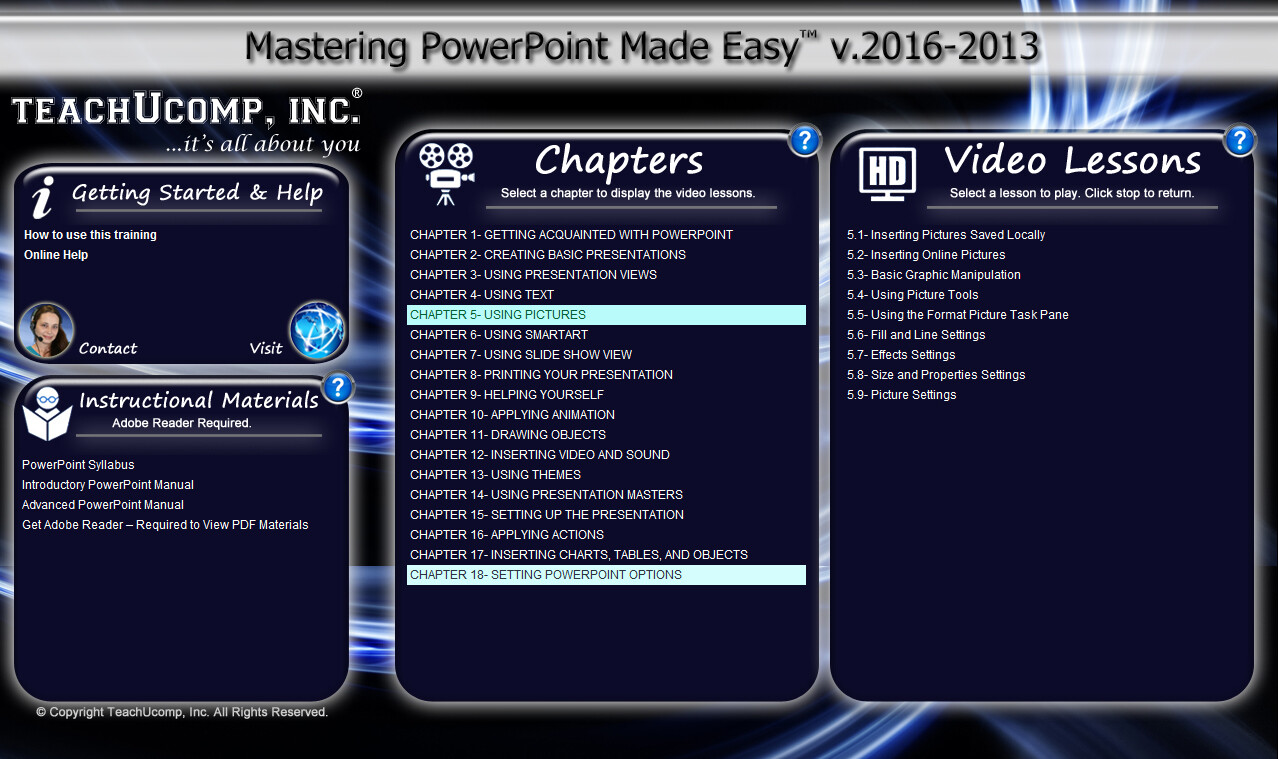 MICROSOFT POWERPOINT 2016 DELUXE Training Tutorial Course Quick Reference Guide