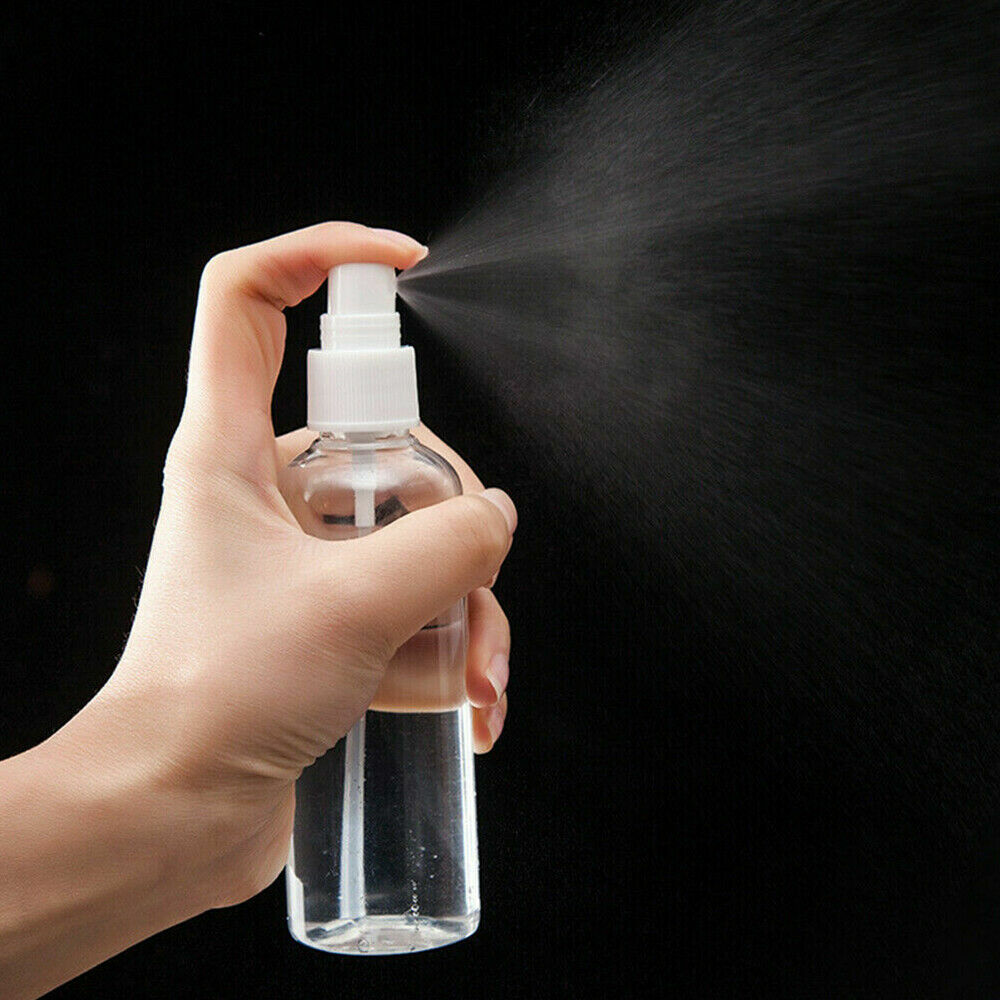 Pump Spray Bottle 100ml Travel Transparent Plastic Perfume Atomizer Empty 10 PCS