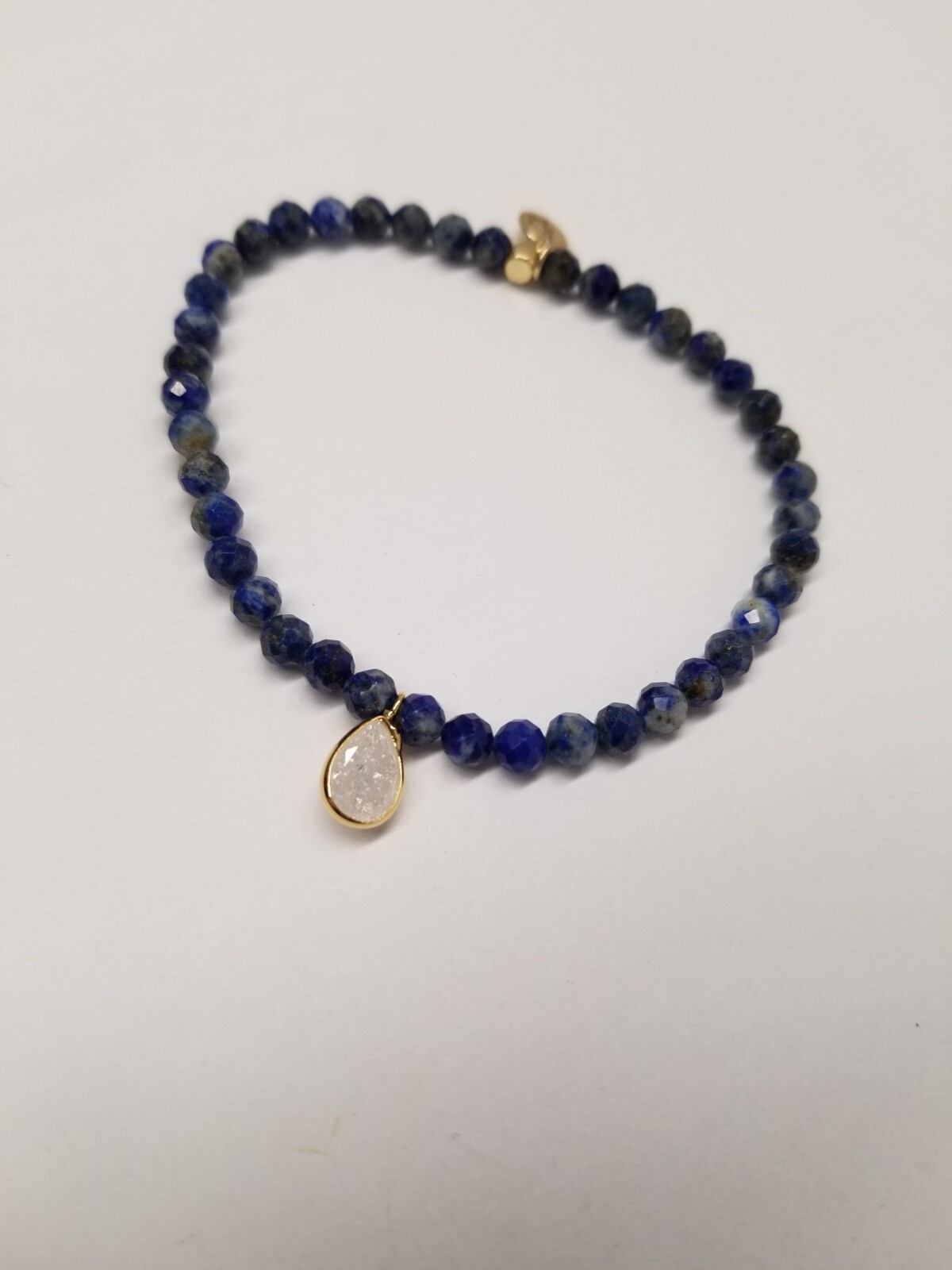 Elli Parr "Posh" Mini Faceted Lapis Lazuli Beaded Bracelet