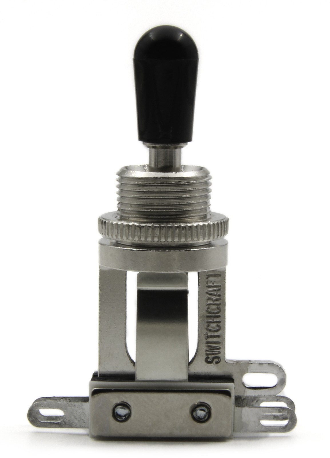 Switchcraft  Short Straight 3-way Toggle Switch w/ Black Switchcraft Tip