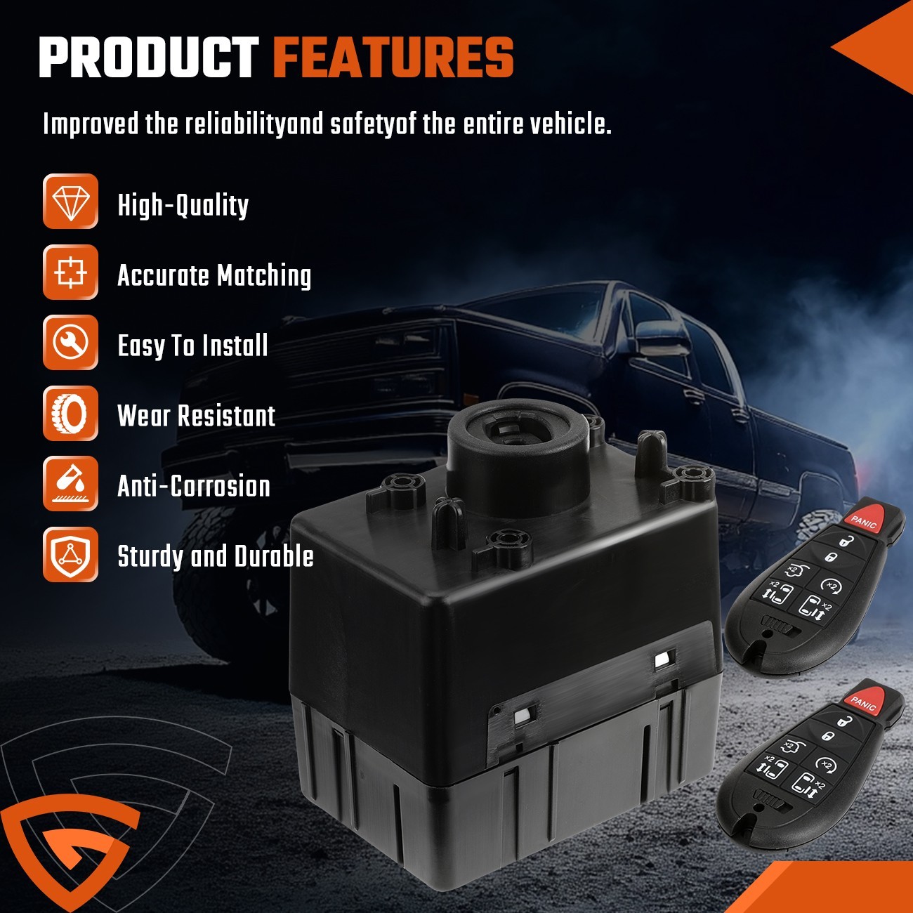 for 2009-15 Dodge Ram 1500 WIN Module Wireless Ignition Node Programmed w/ Keys